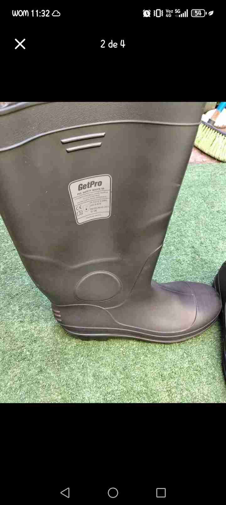 Botas de goma negras altas - miniatura 2