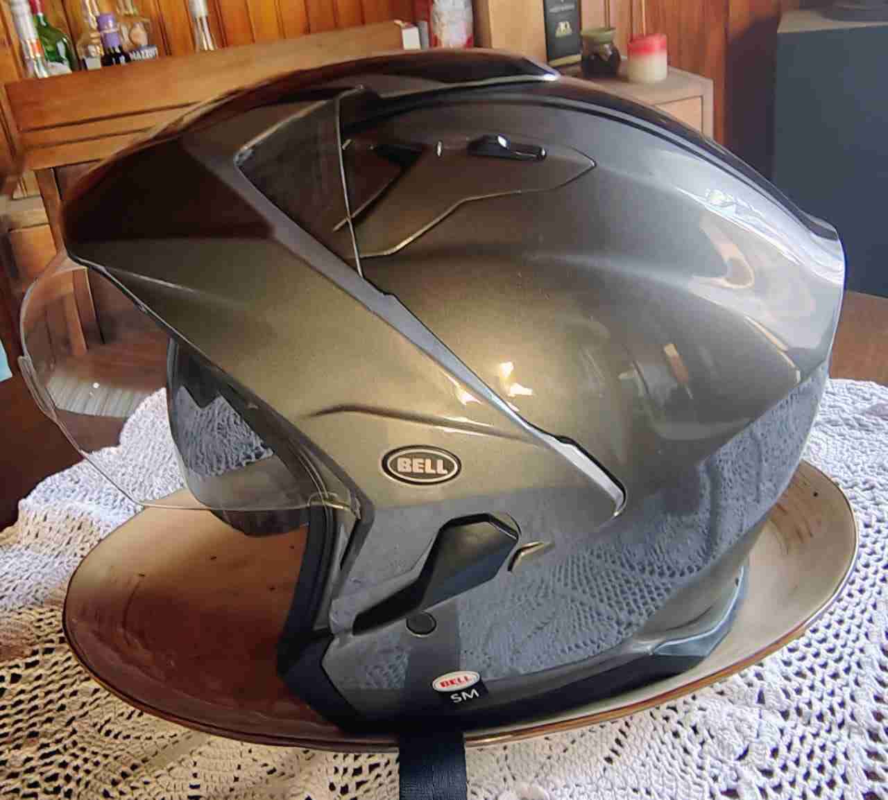 Casco de moto negro - miniatura 4