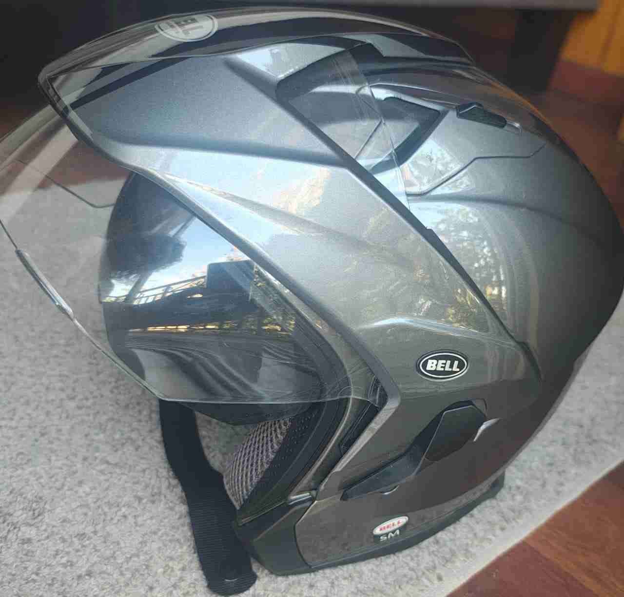 Casco de moto negro - miniatura 5