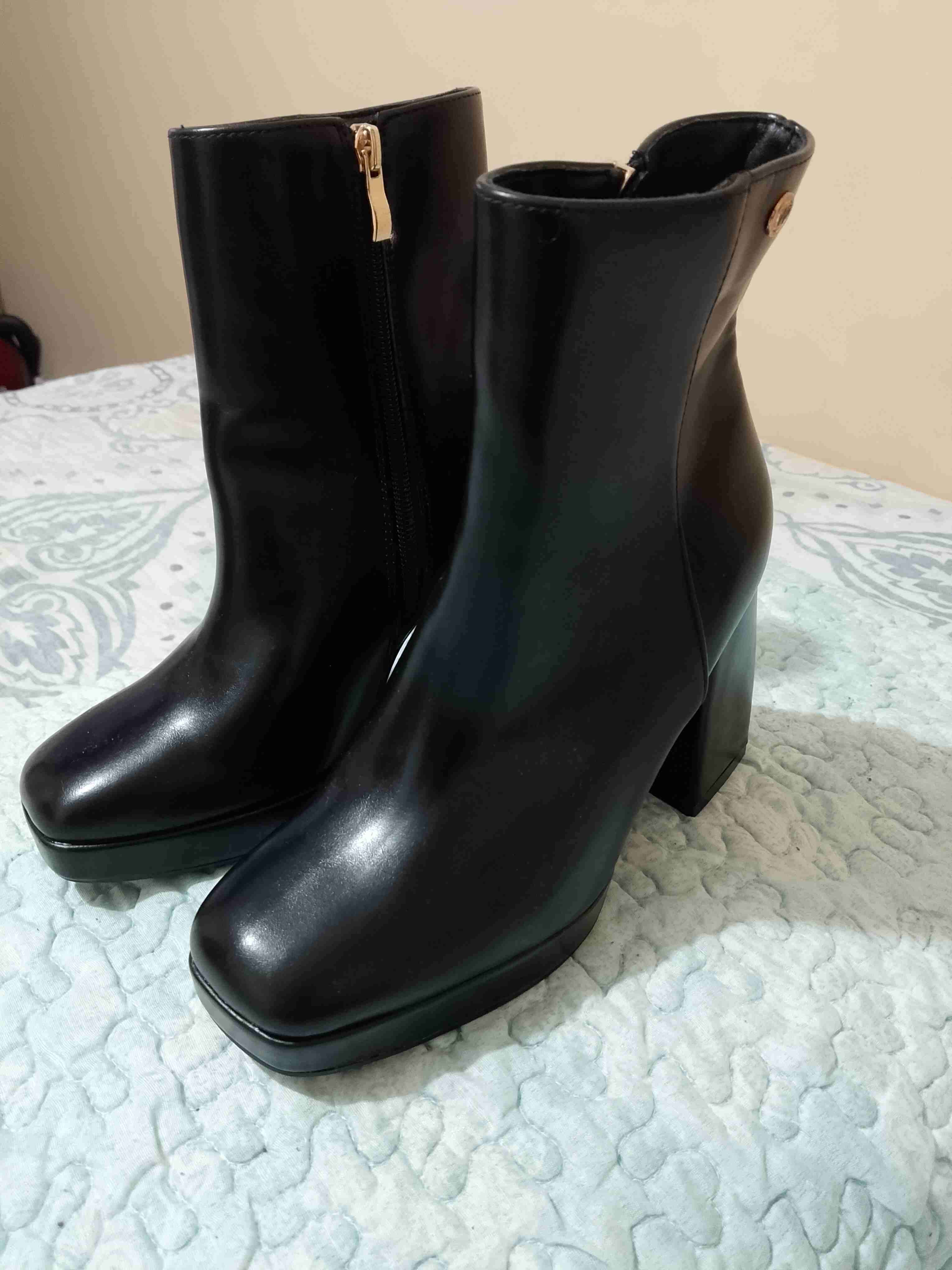 Botines negros de plataforma - miniatura 3