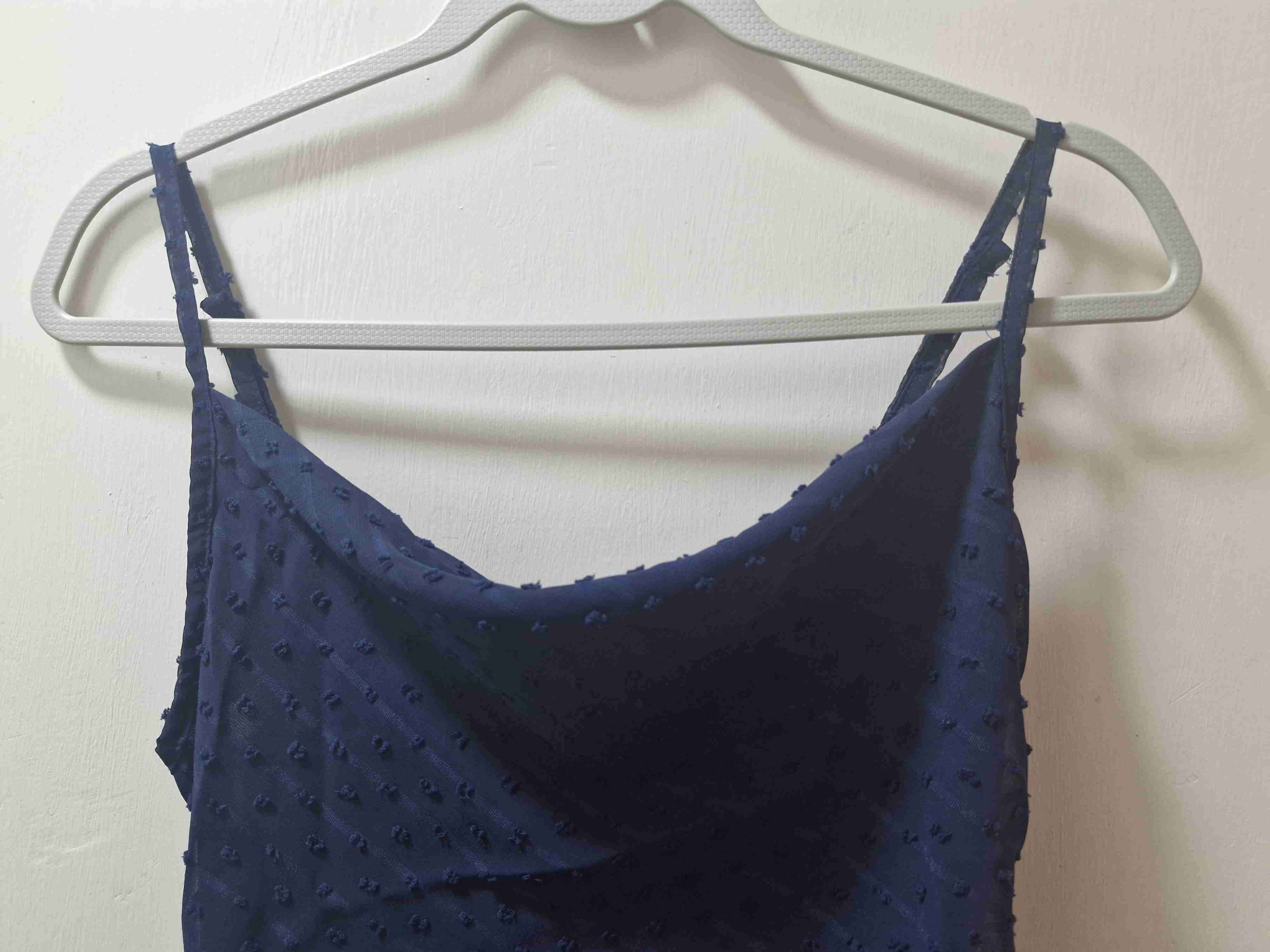 Polera larga azul de tirantes - miniatura 3