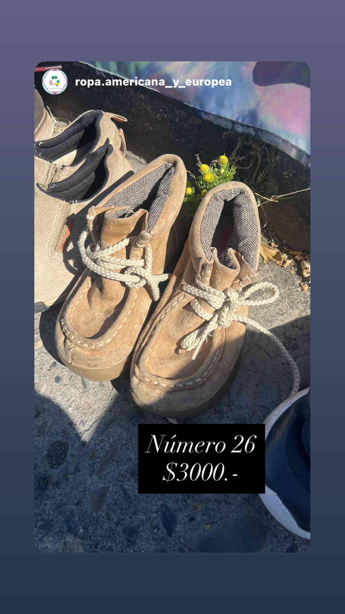 Zapatos camel talla 26