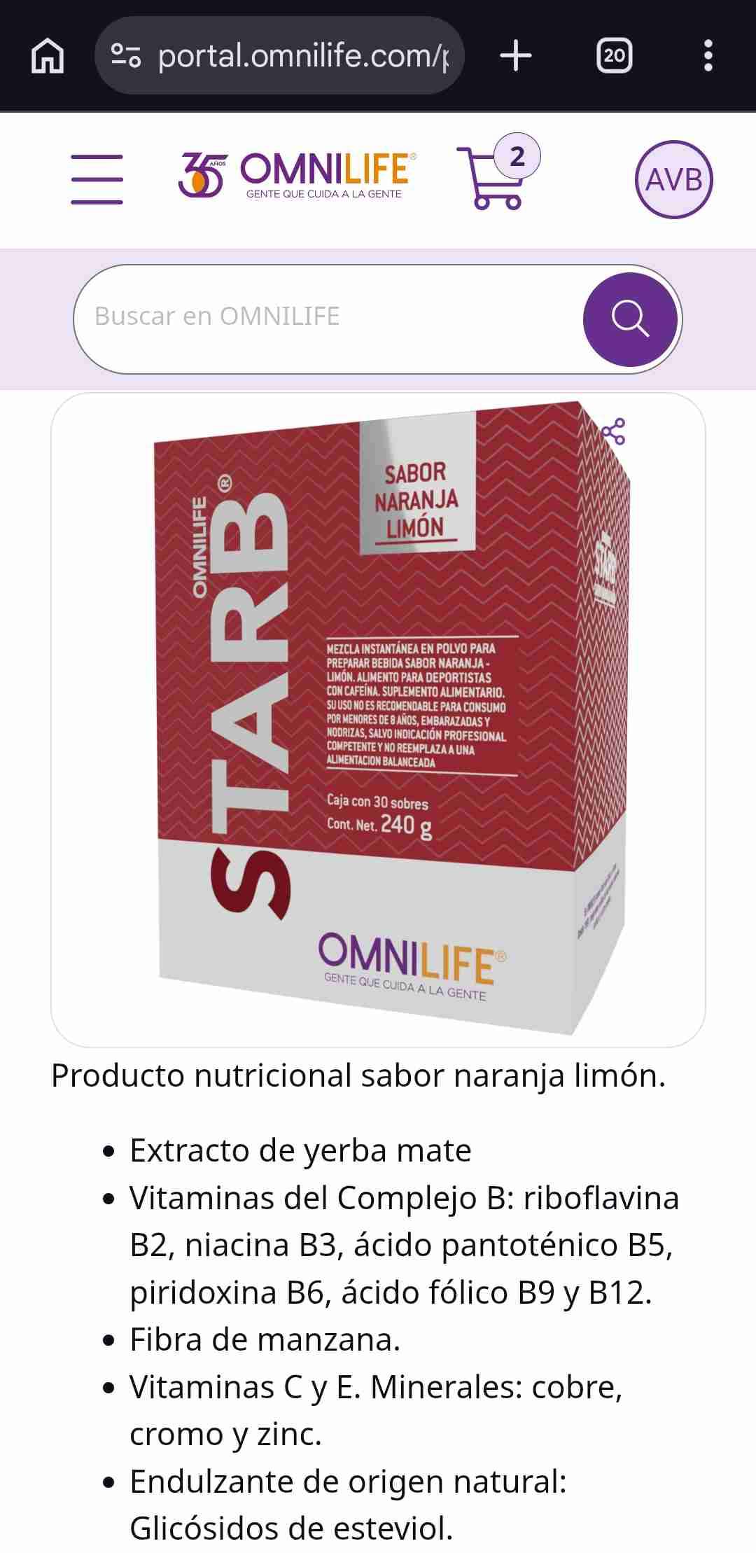 Café soluble OMNILIFE TMGN - miniatura 5