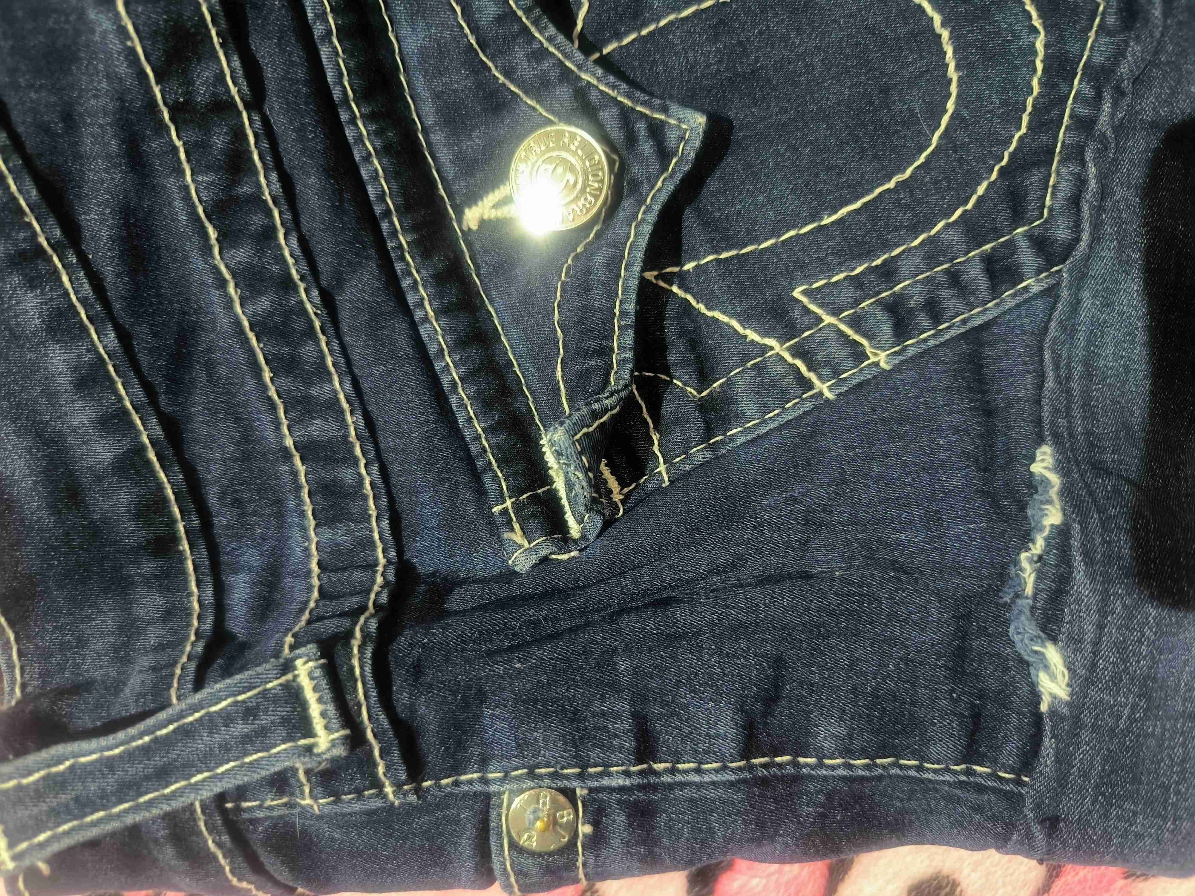 Shorts y2k true religión - miniatura 4