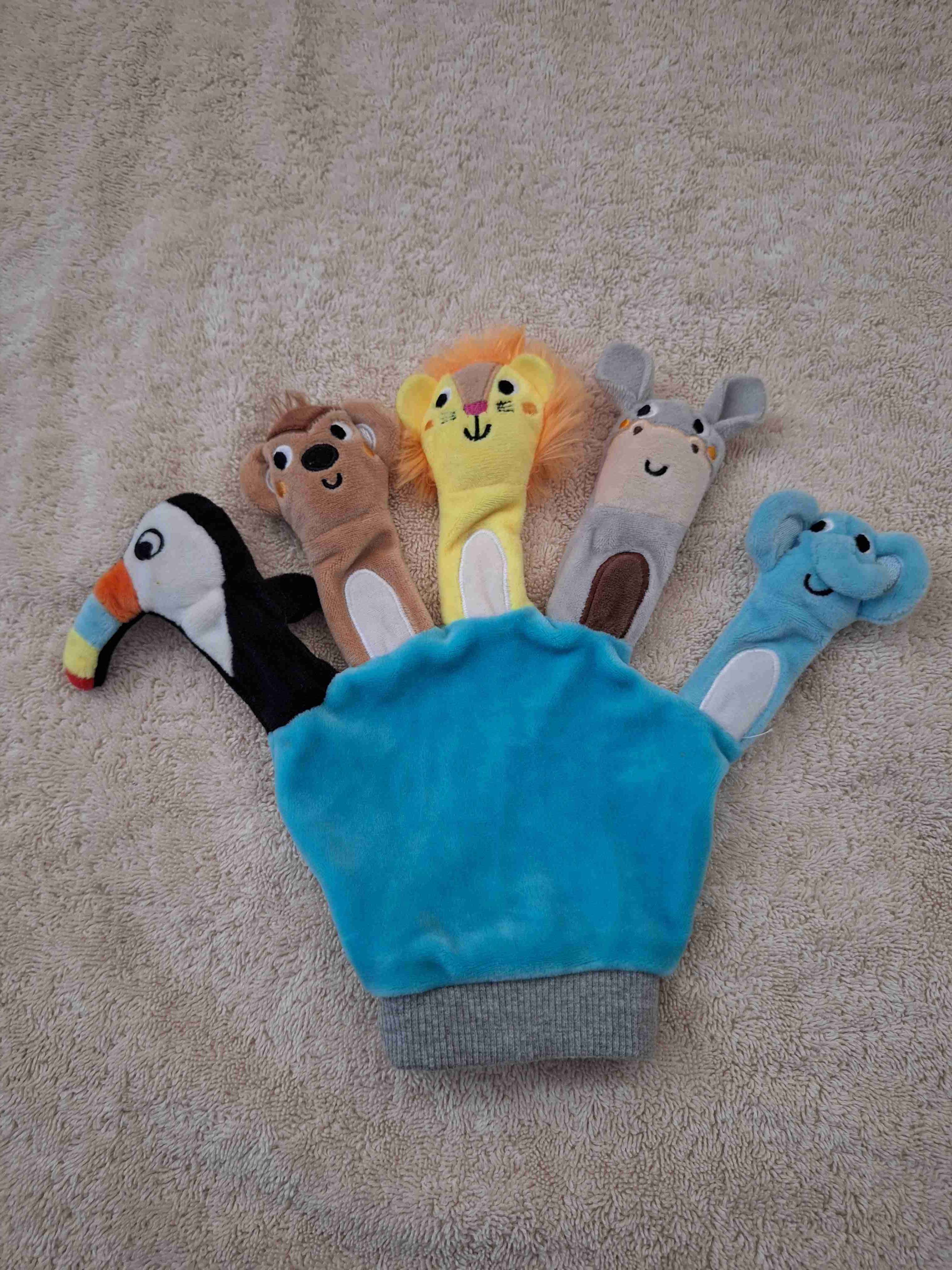 Guante títere de animales colorido - miniatura 1