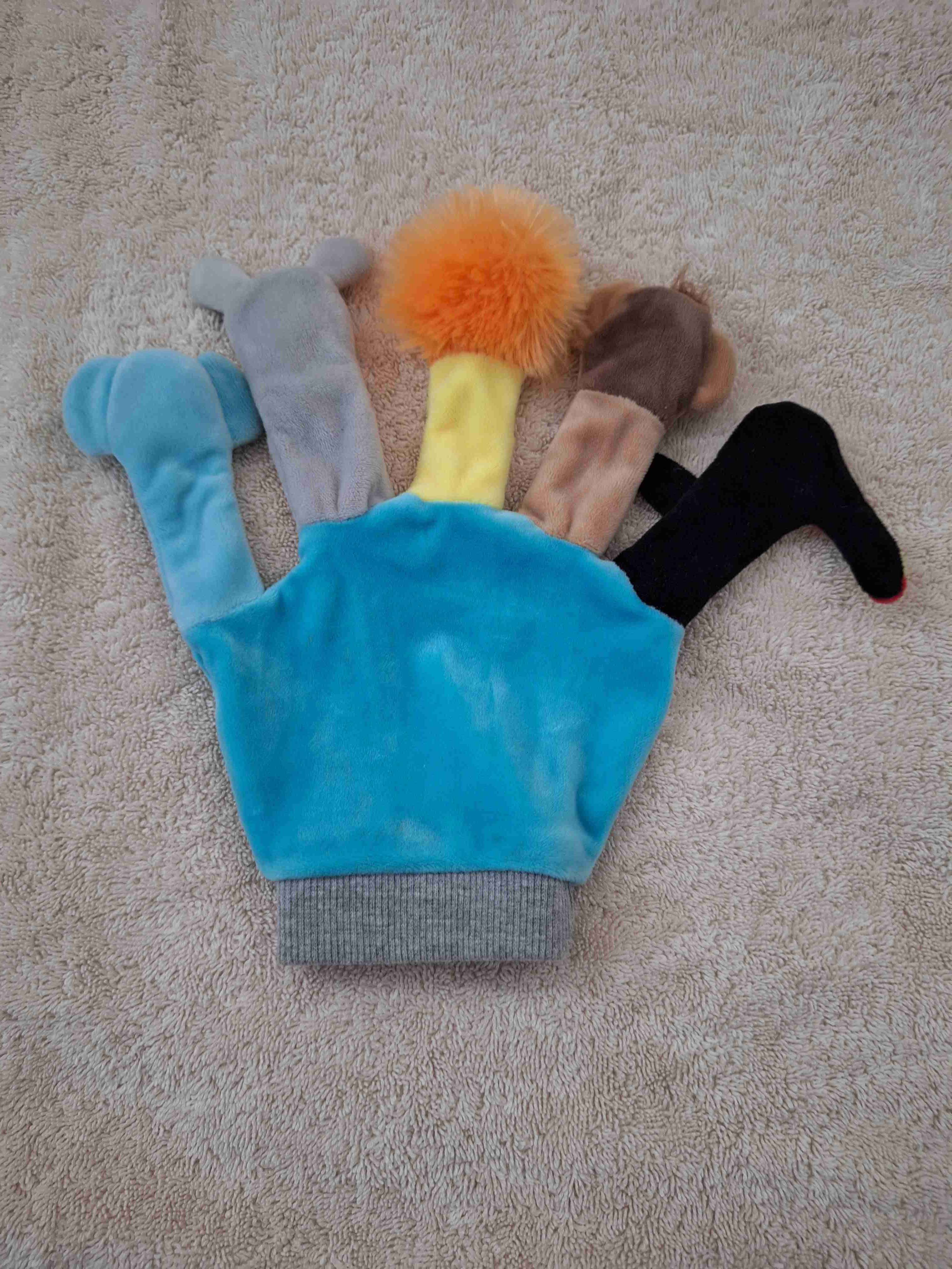 Guante títere de animales colorido - miniatura 2