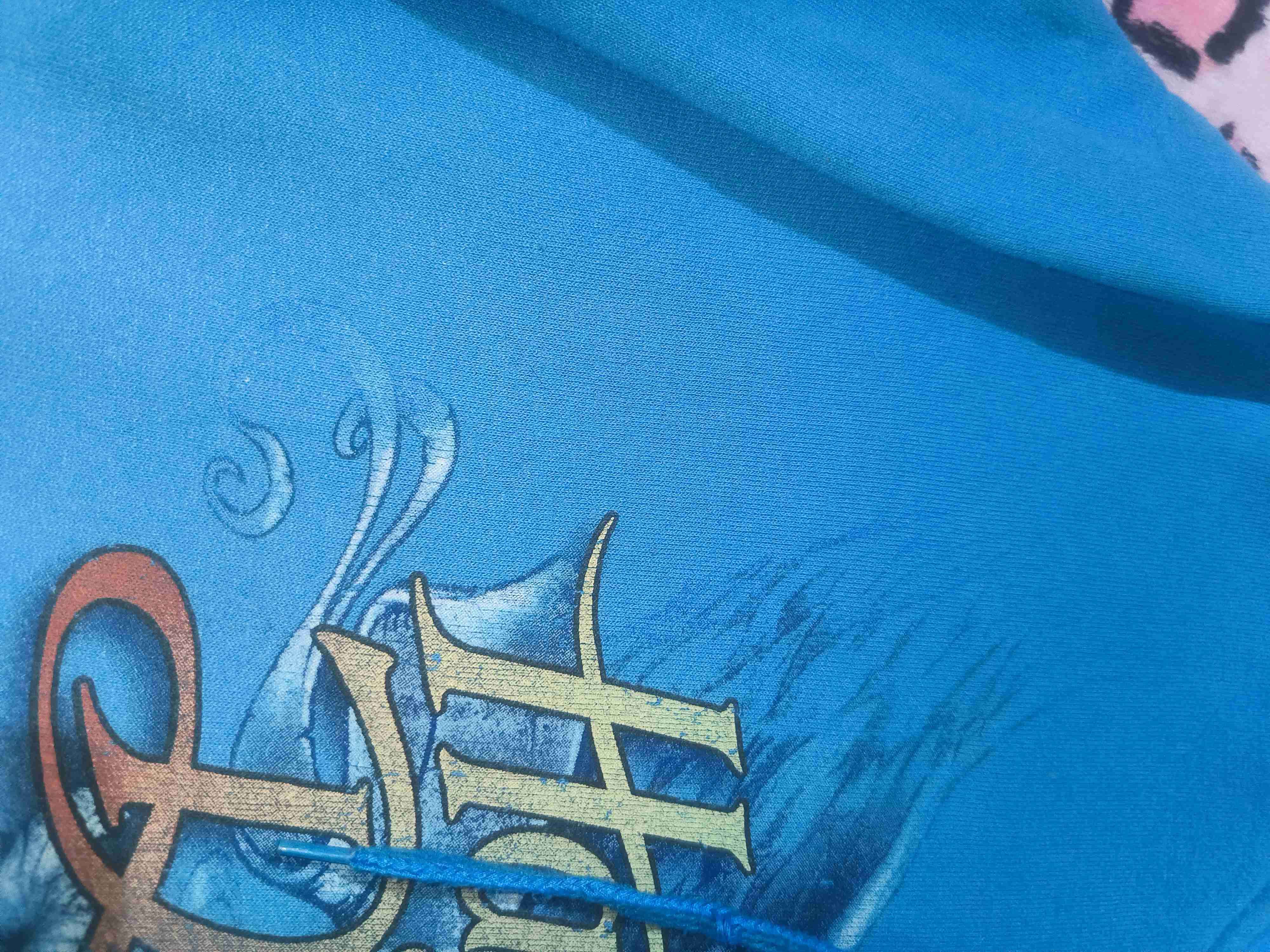 Polerón azul Harley Davidson y2k - miniatura 3