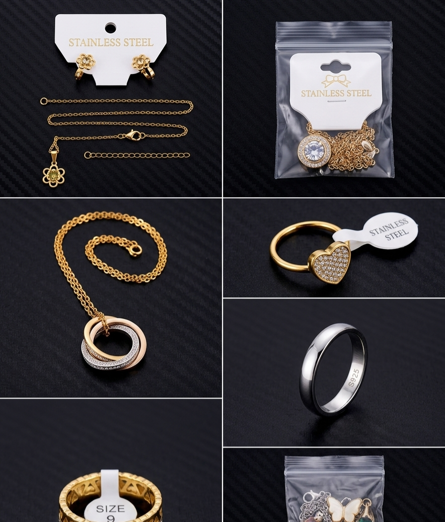 Set de joyas acero inoxidable - miniatura 1