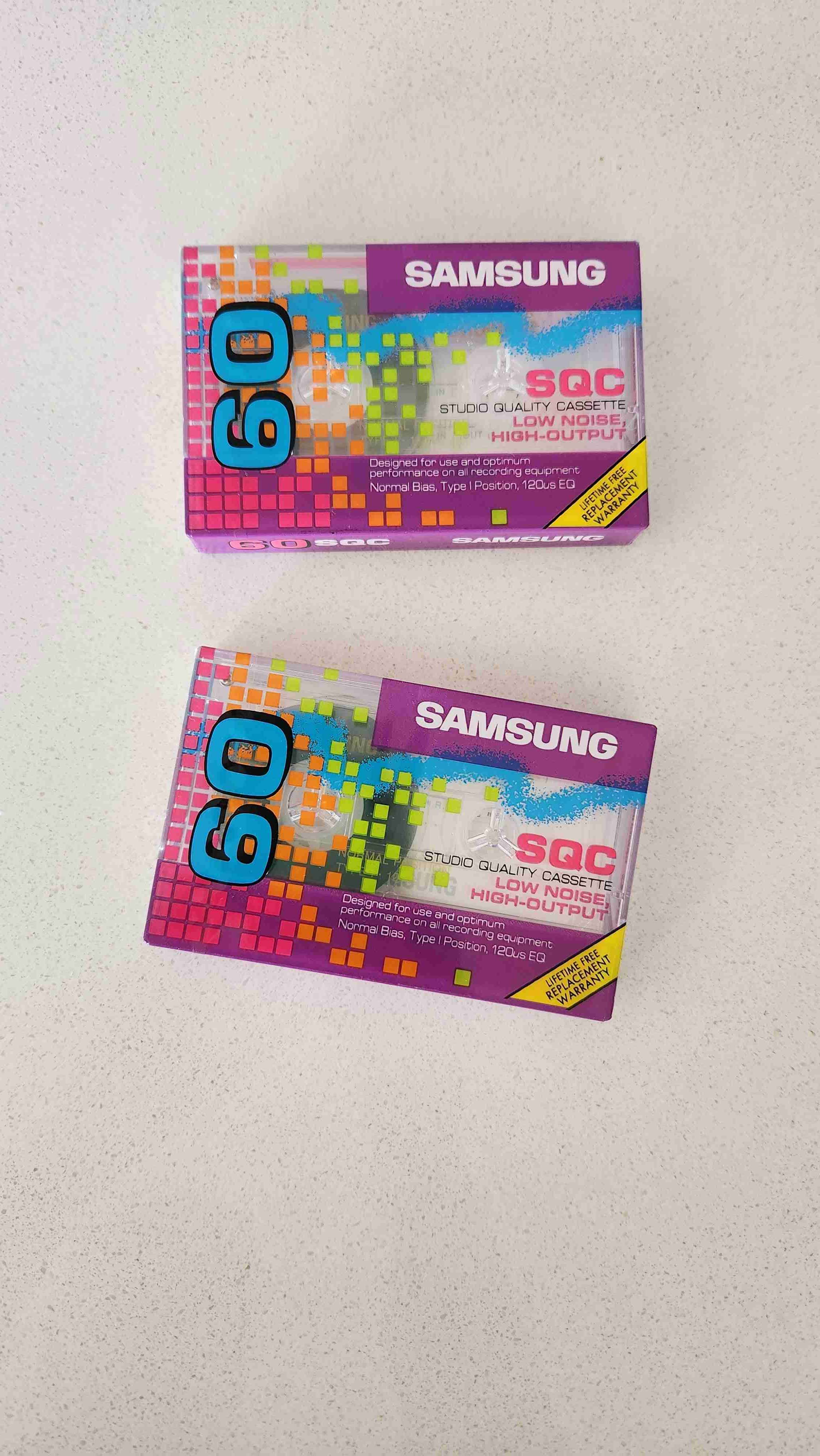 Cassettes Samsung 60 SQC nuevos - 1