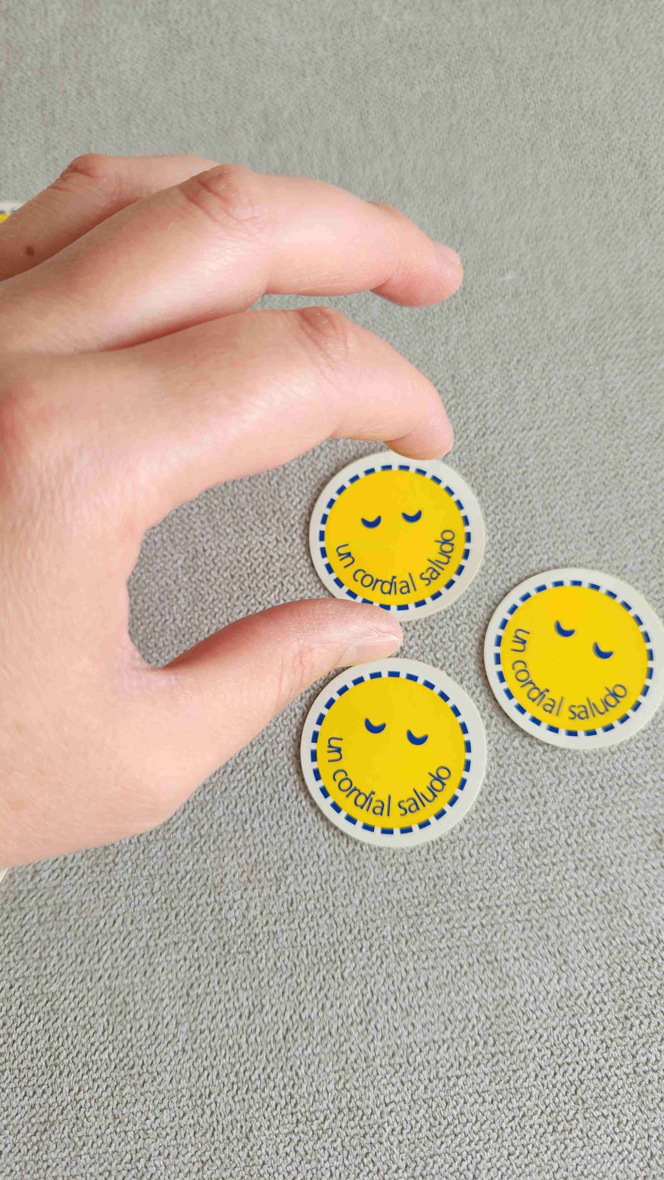 Stickers amarillos sonrientes años 90 - miniatura 3