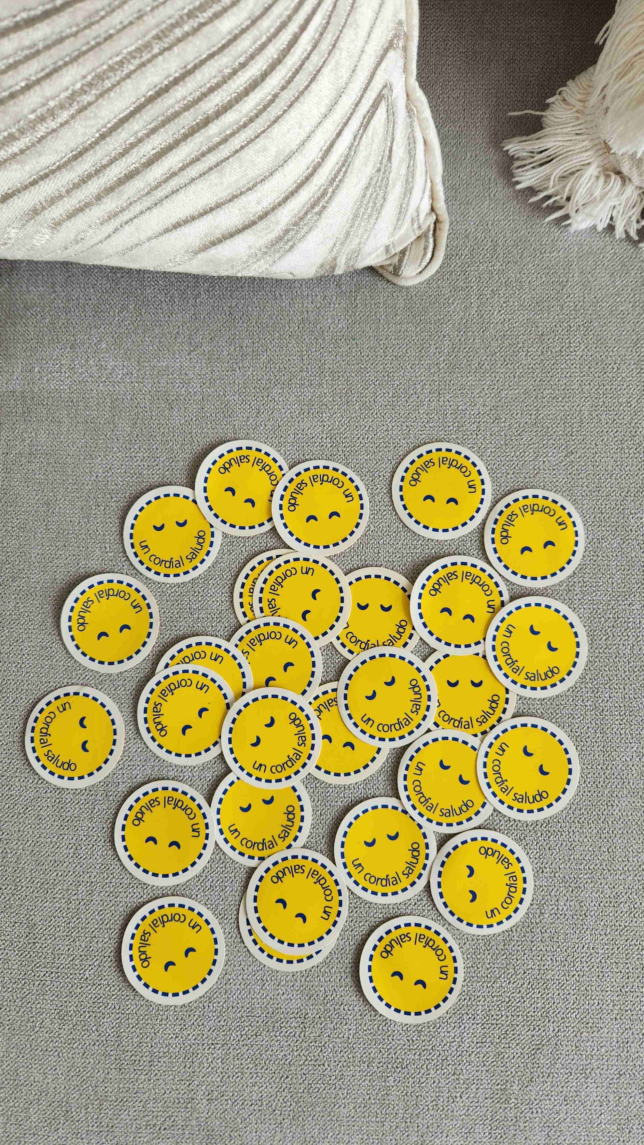 Stickers amarillos sonrientes años 90 - miniatura 5