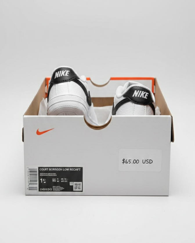 Zapatillas 👟 Nike 🏷️ blancas ⚪ y negras ⚫ - miniatura 2