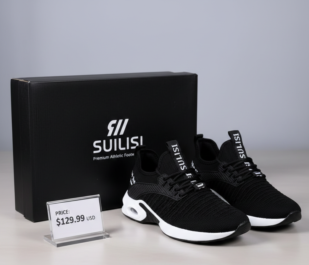 Zapatillas deportivas negras Suilisi - miniatura 1