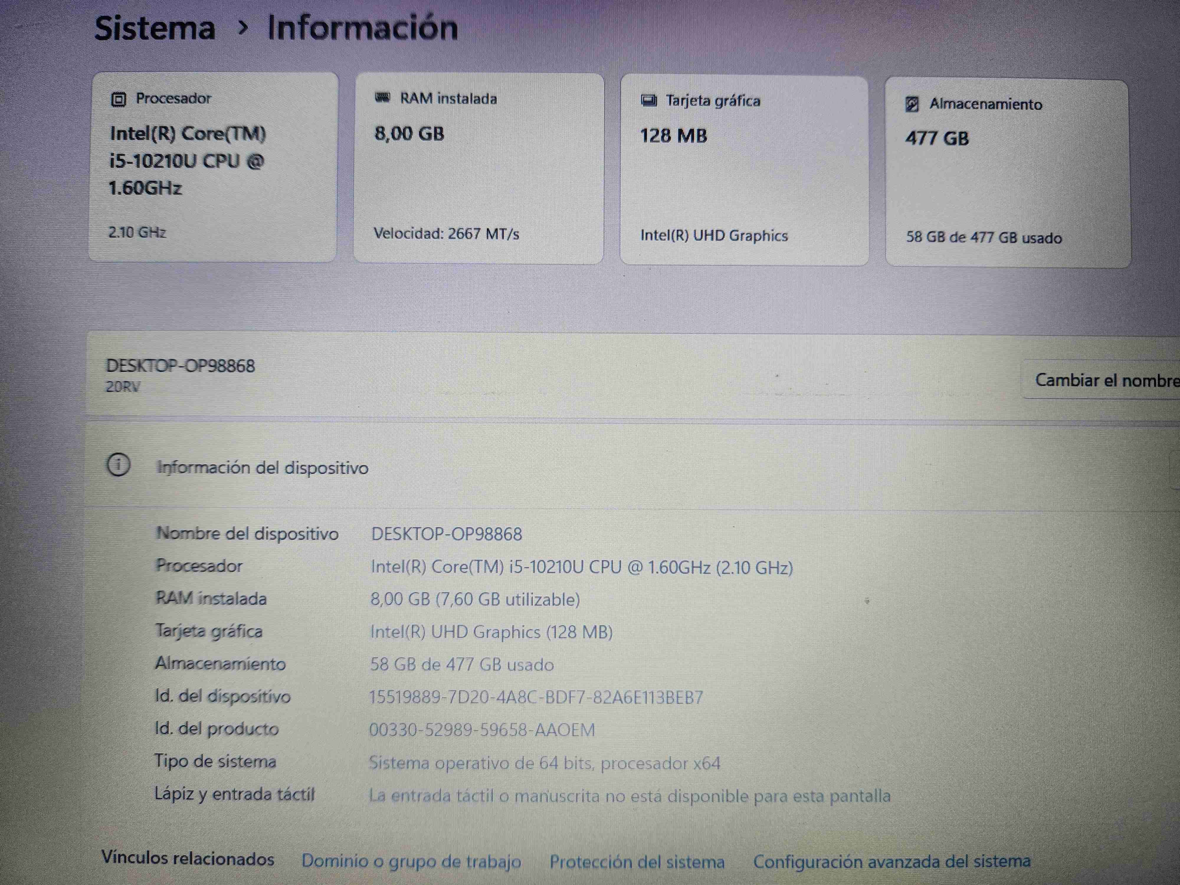 Notebook Lenovo en buen estado - miniatura 3