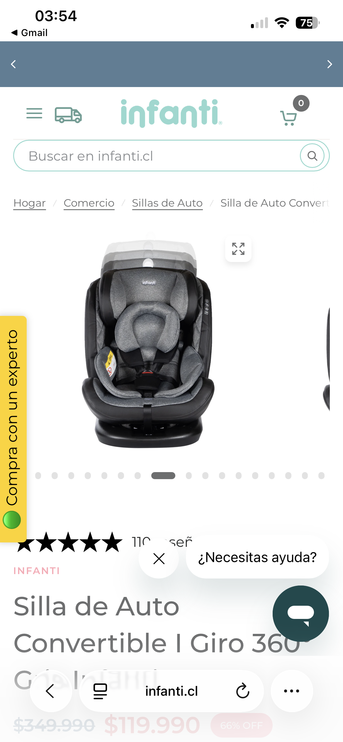 Silla de auto convertible Infanti - 1