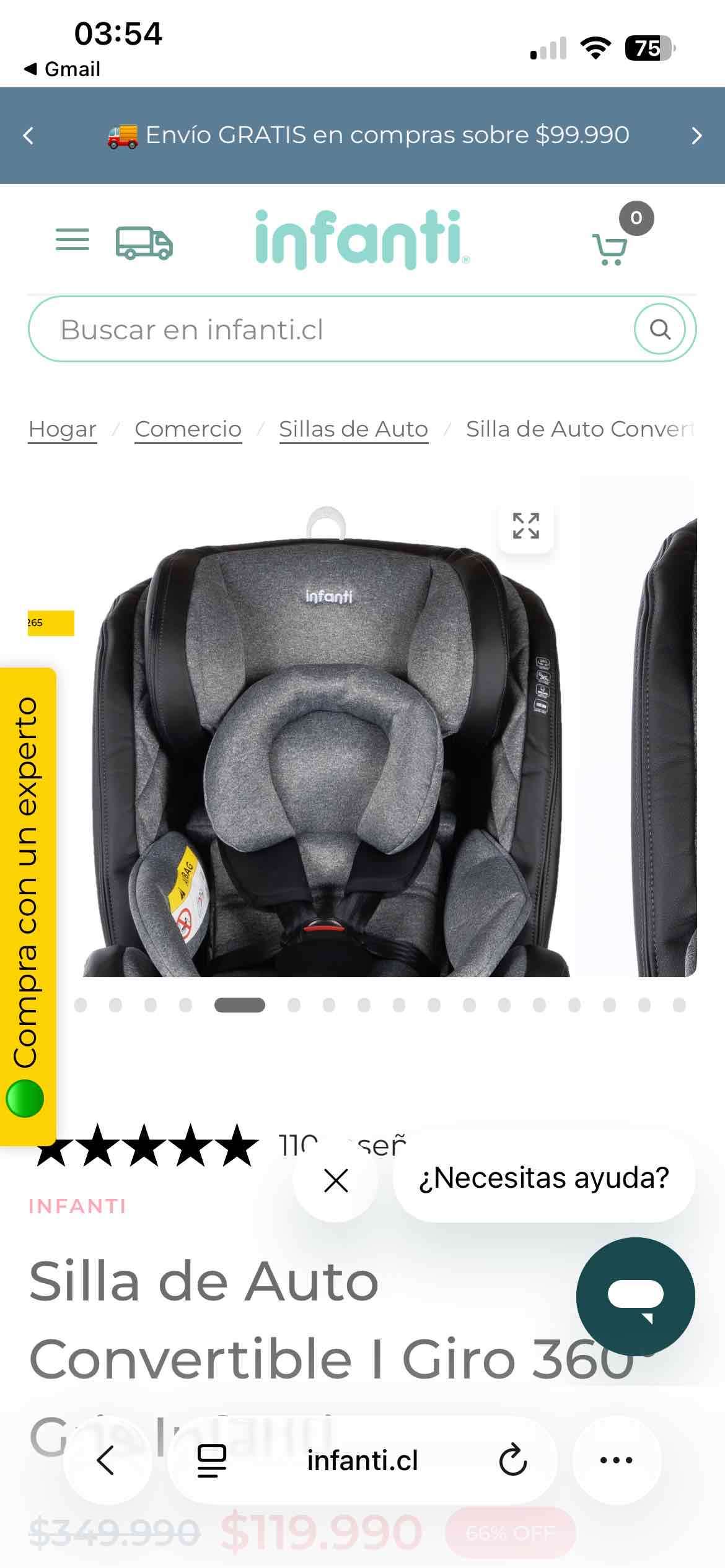 Silla de auto convertible Infanti - 2