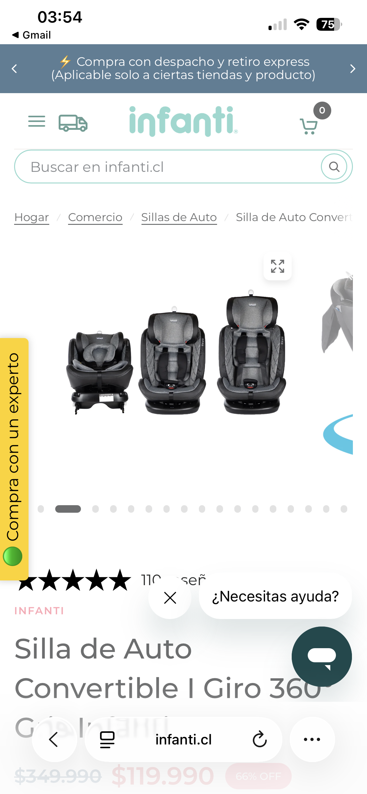 Silla de auto convertible Infanti - 3