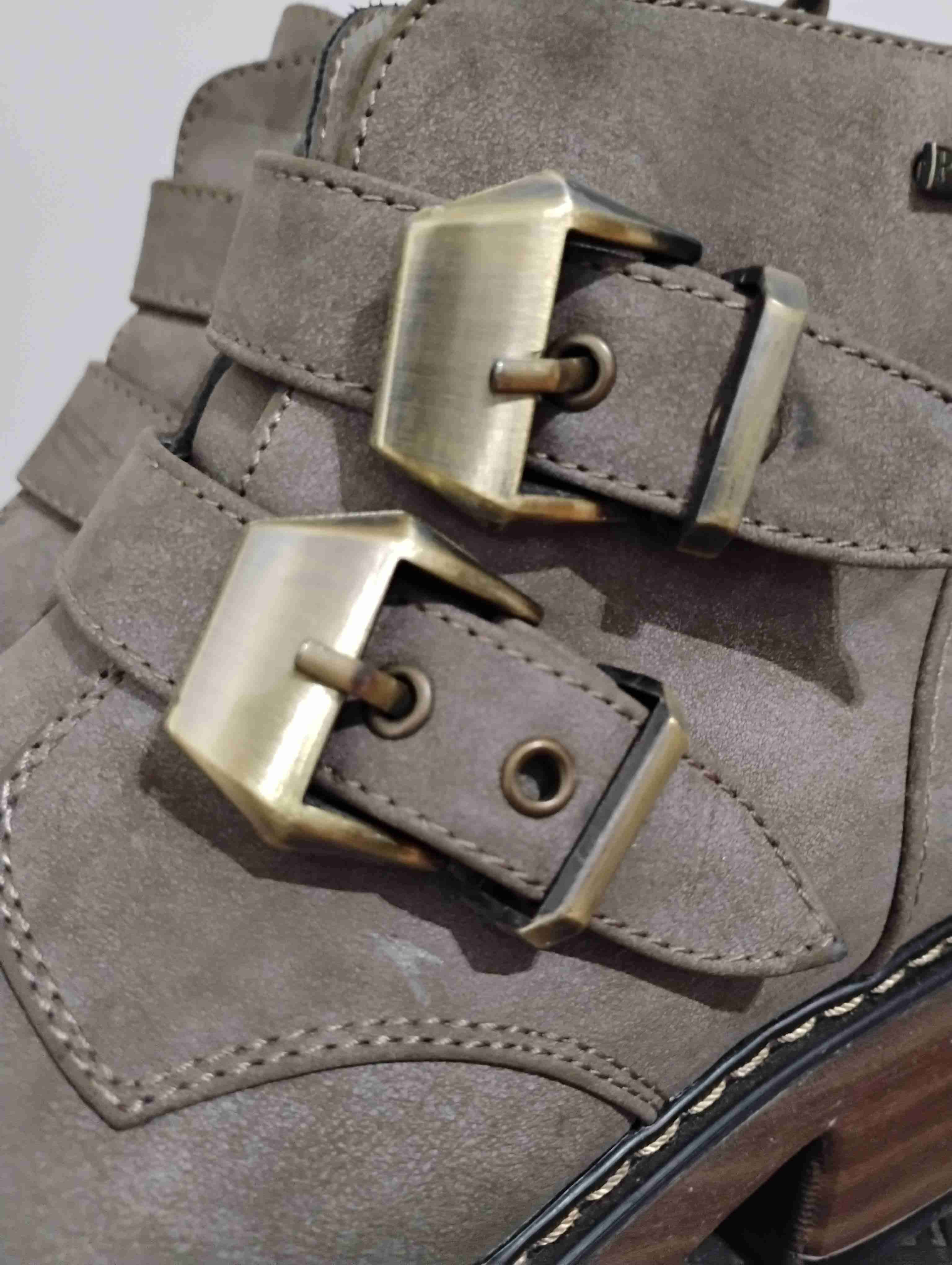 Botines de cuero marrón - 3