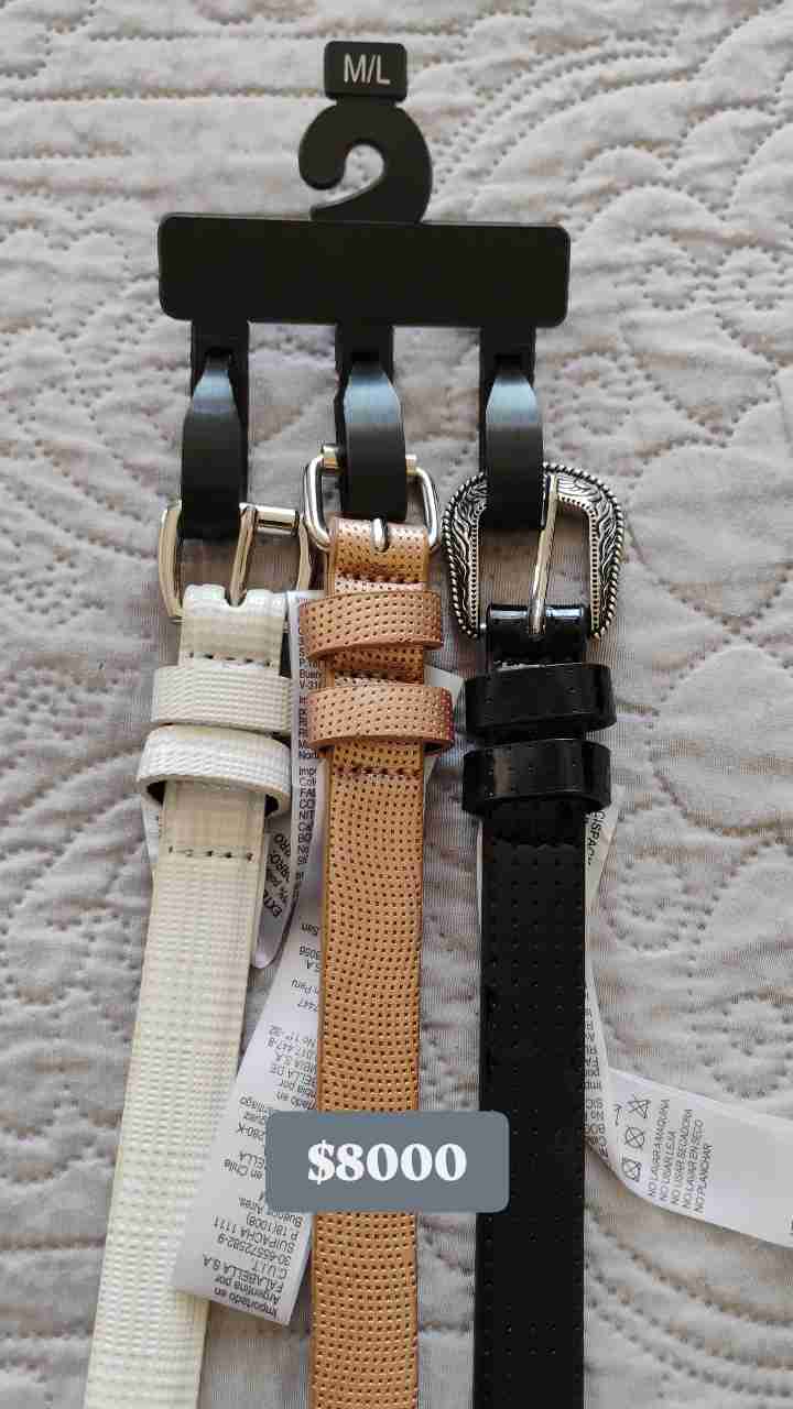 Pack de 3 cinturones varios colores