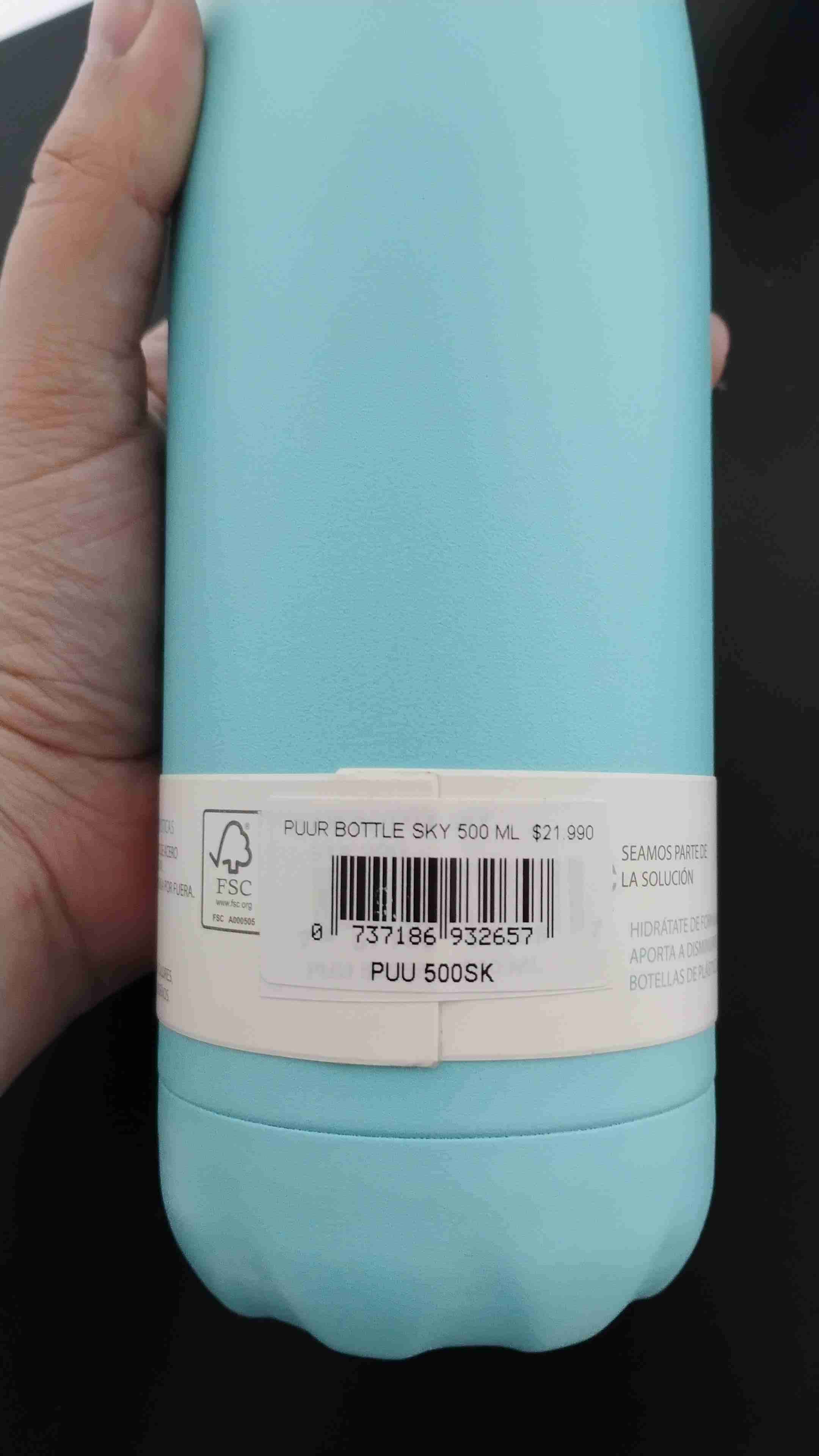 Botella térmica Puur 500 ml color Sky - miniatura 2