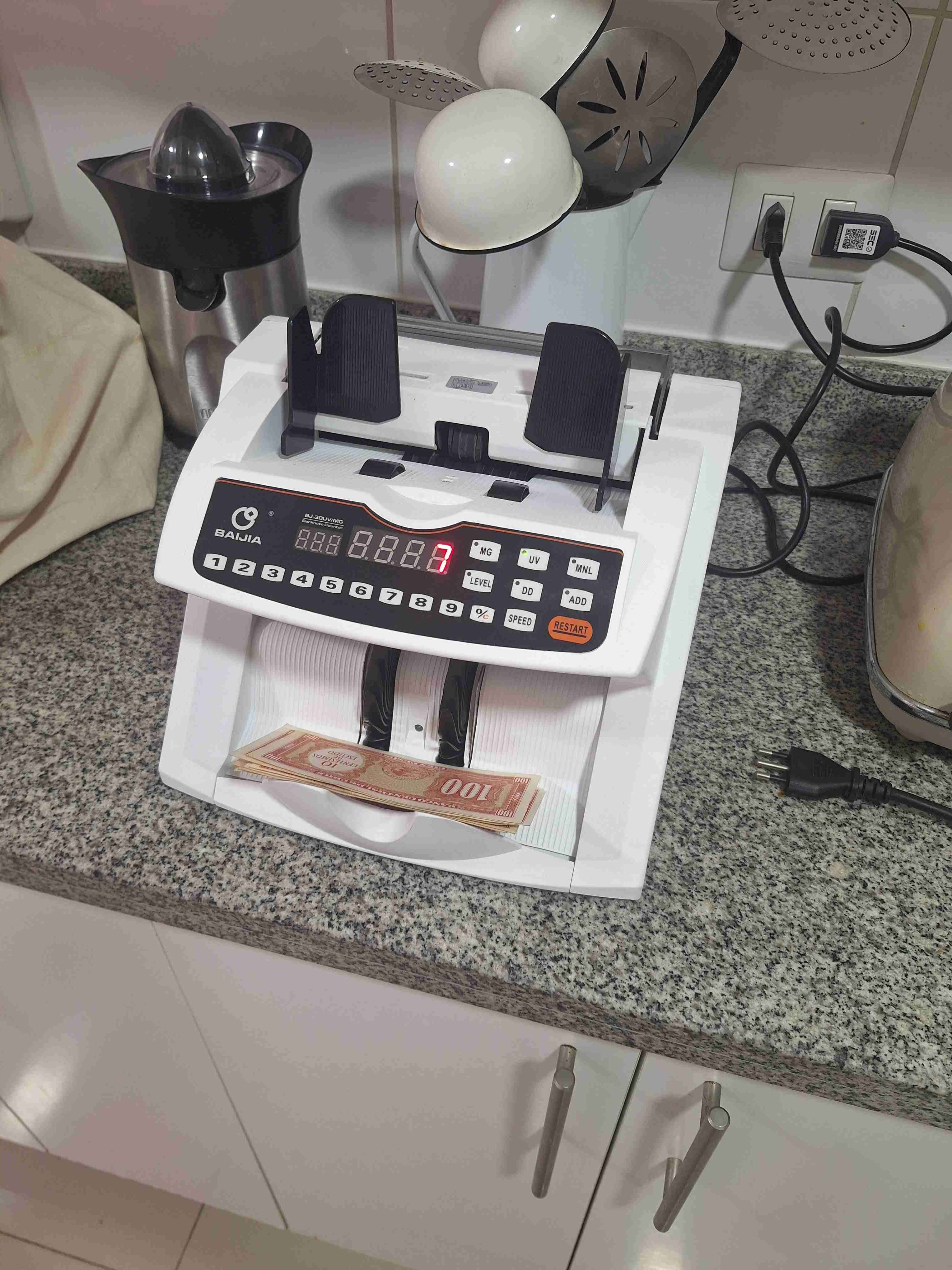 Contadora de billetes profesional Baijia - miniatura 2