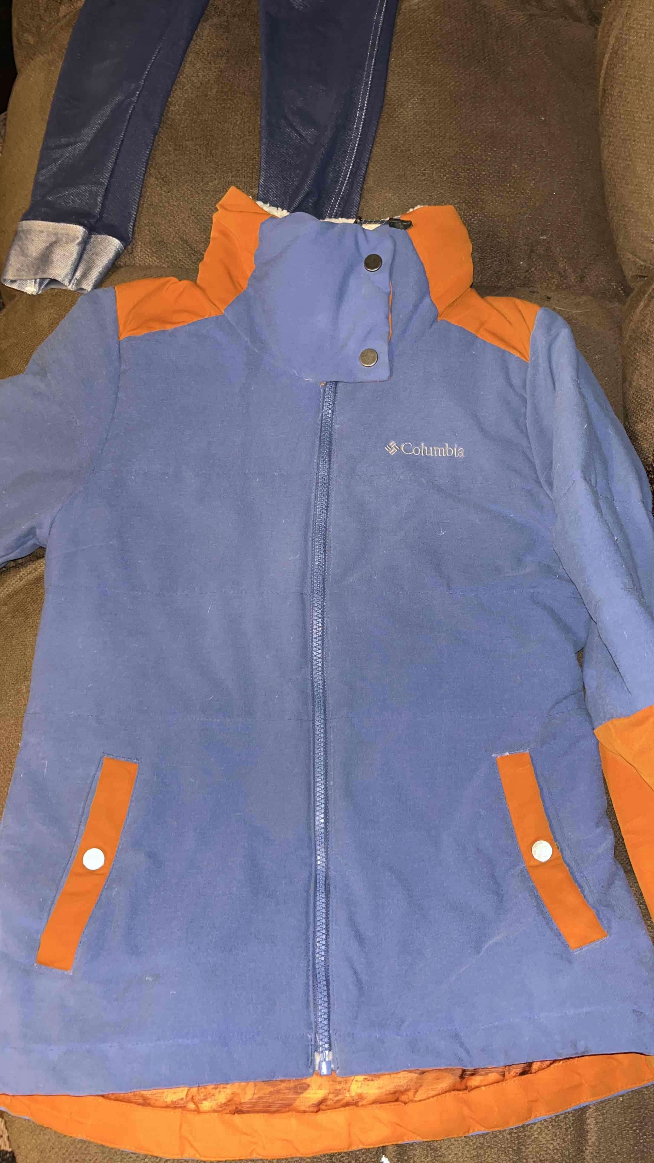 Chaqueta Columbia azul y naranja - miniatura 3