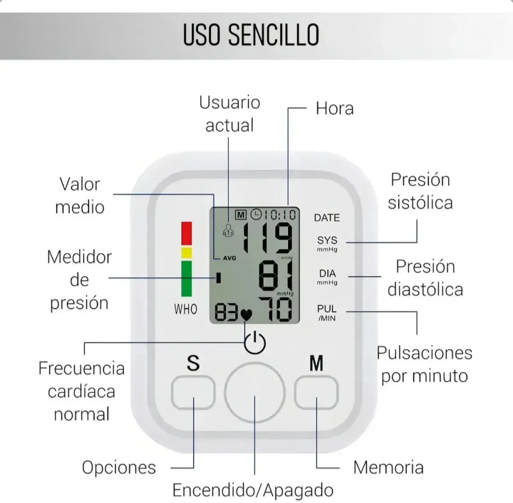 Tensiómetro digital de brazo - miniatura 6