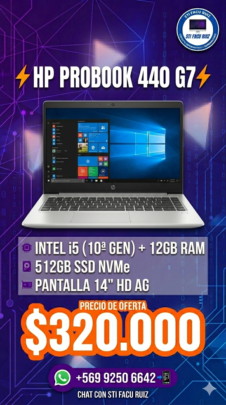 Venta de notebook reacondicionado - miniatura 3