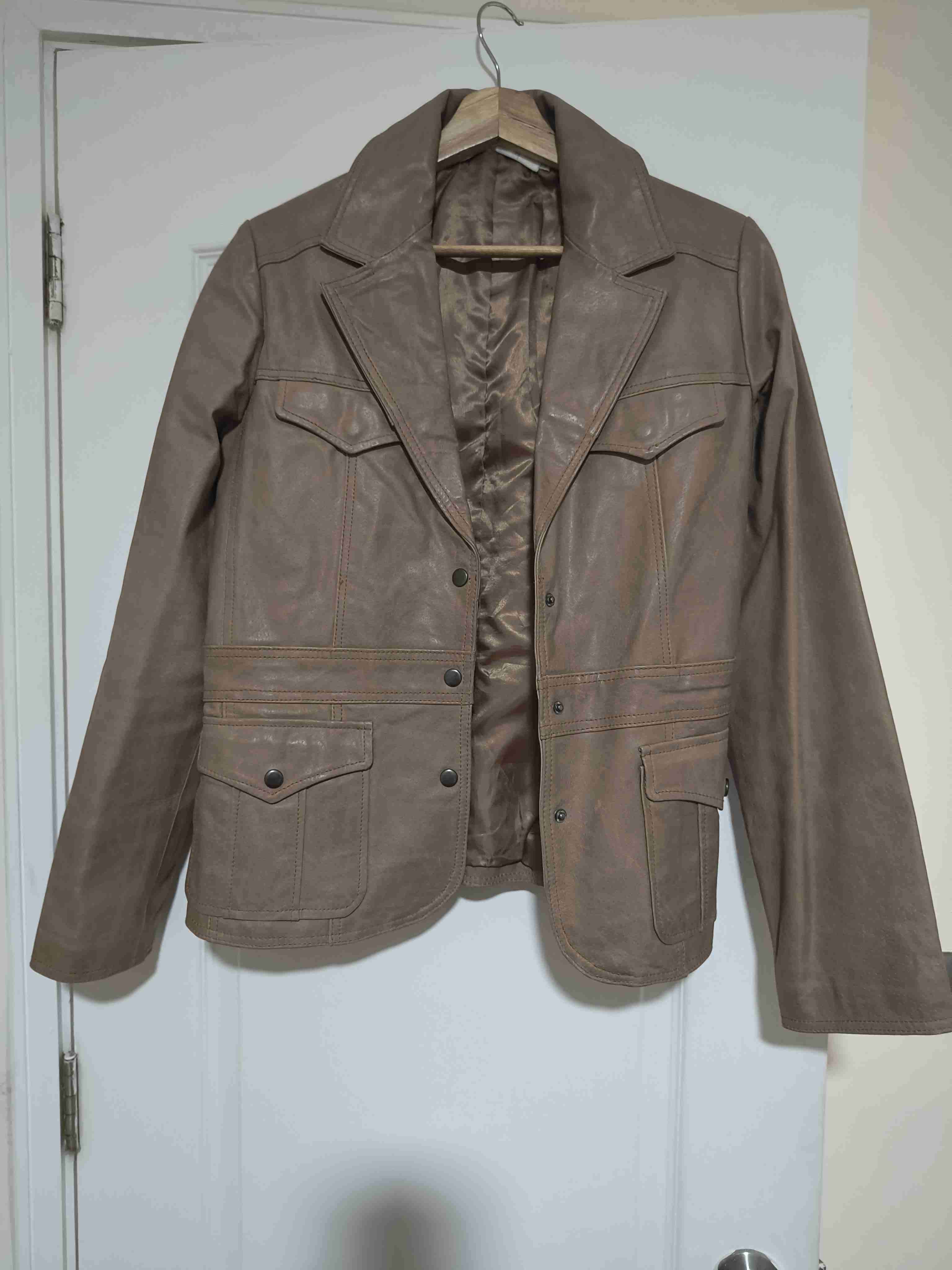 Chaqueta de cuero legítimo - miniatura 1