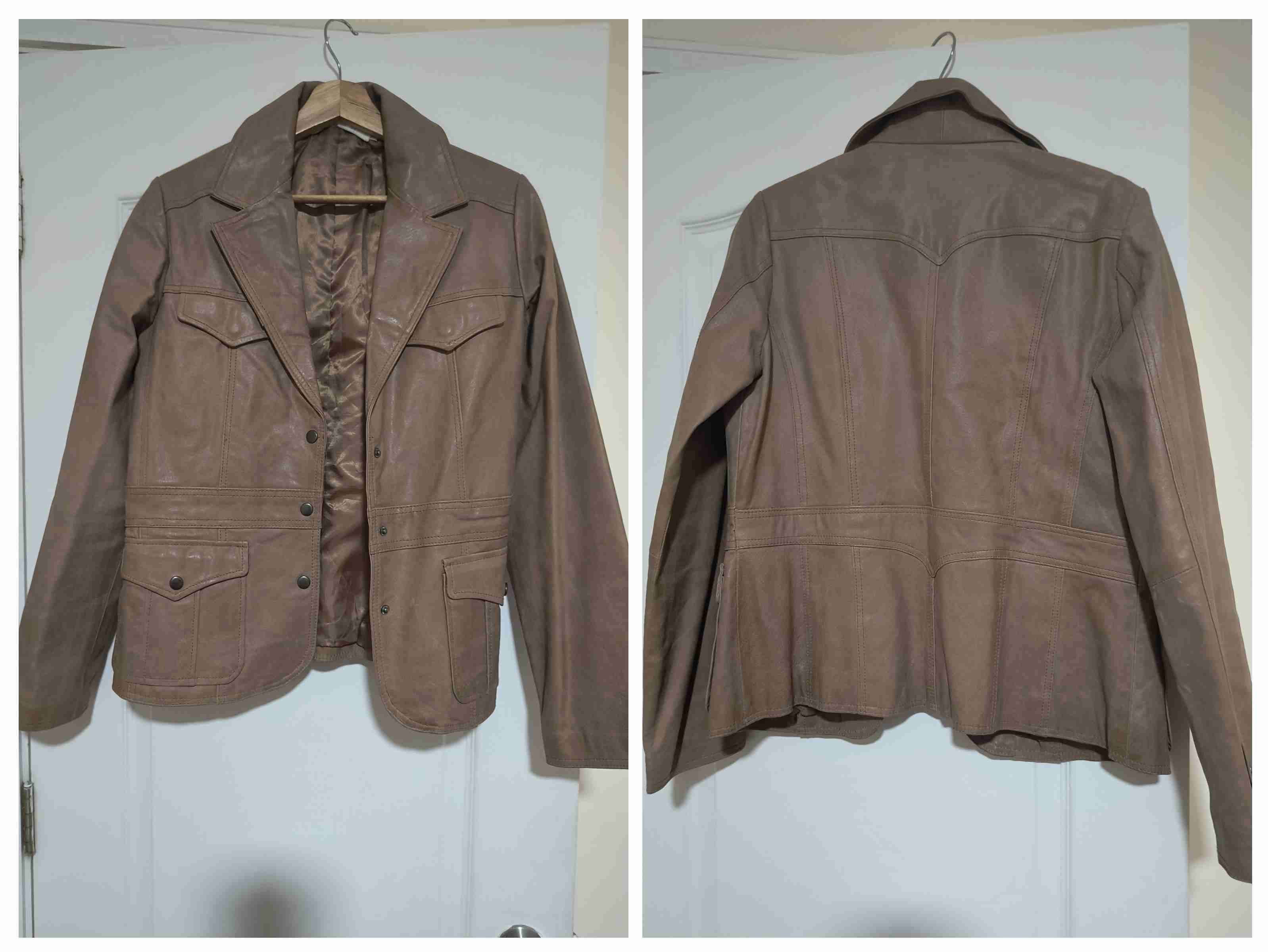 Chaqueta de cuero legítimo - miniatura 3