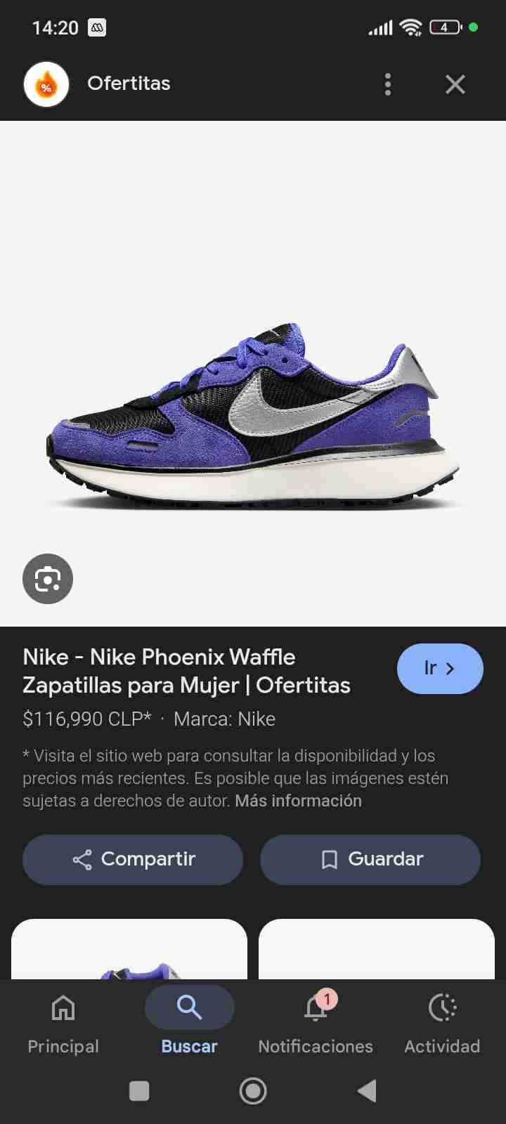 Zapatillas deportivas moradas y negras - miniatura 2