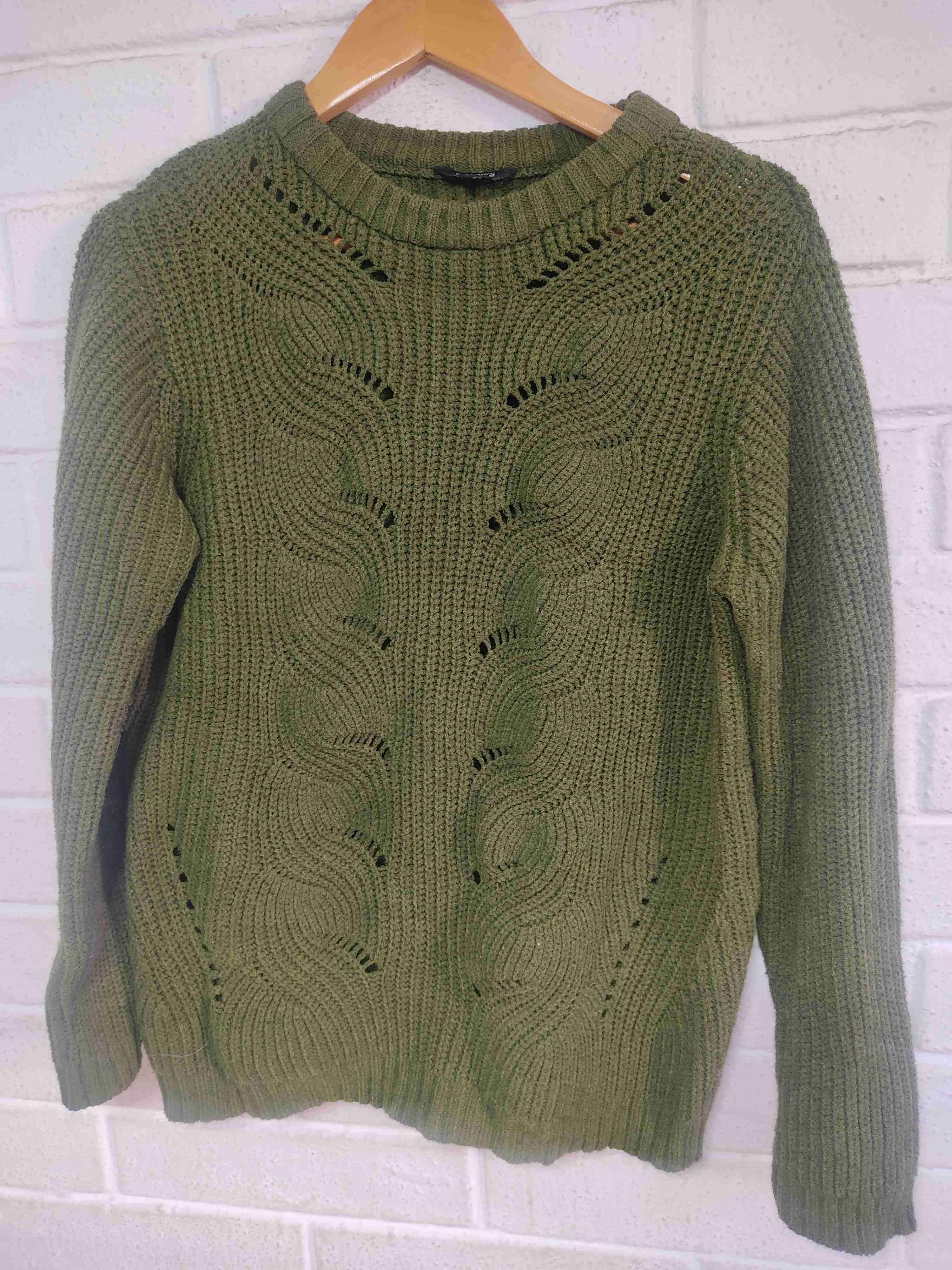 Suéter verde tejido - 1