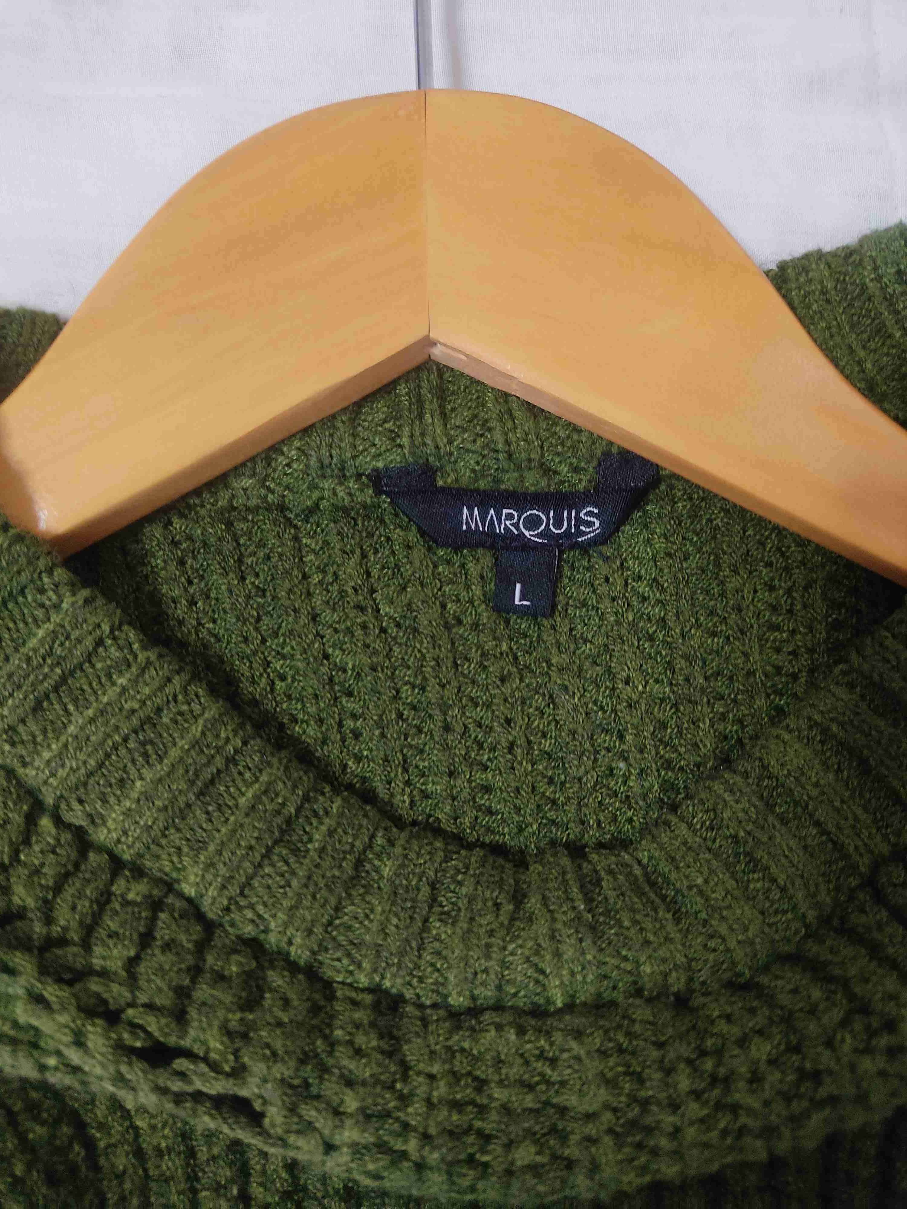 Suéter verde tejido - 3