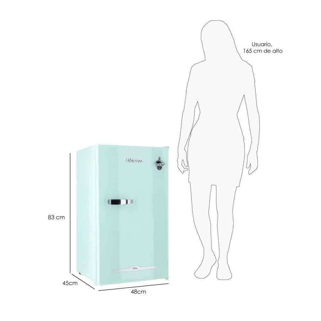 Refrigerador retro Libero menta - miniatura 4