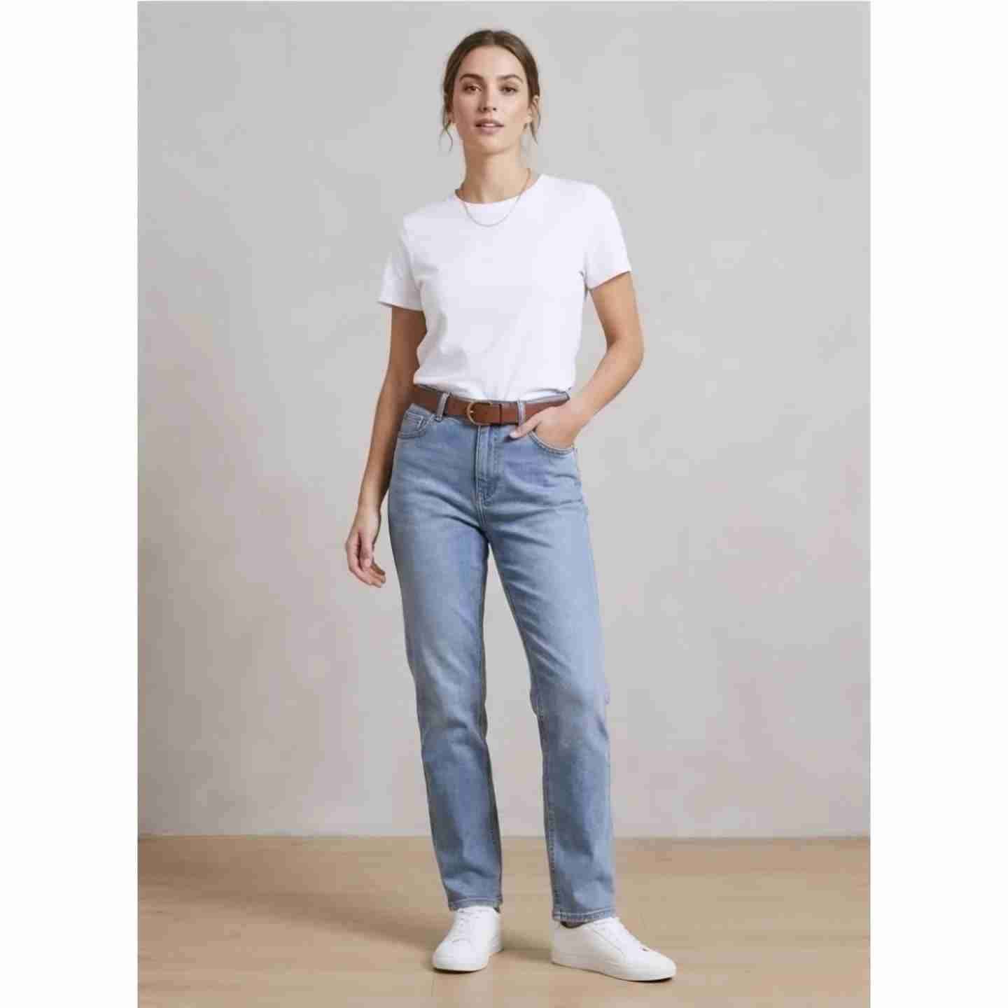 Pantalones de mezclilla modelo Mom - miniatura 1