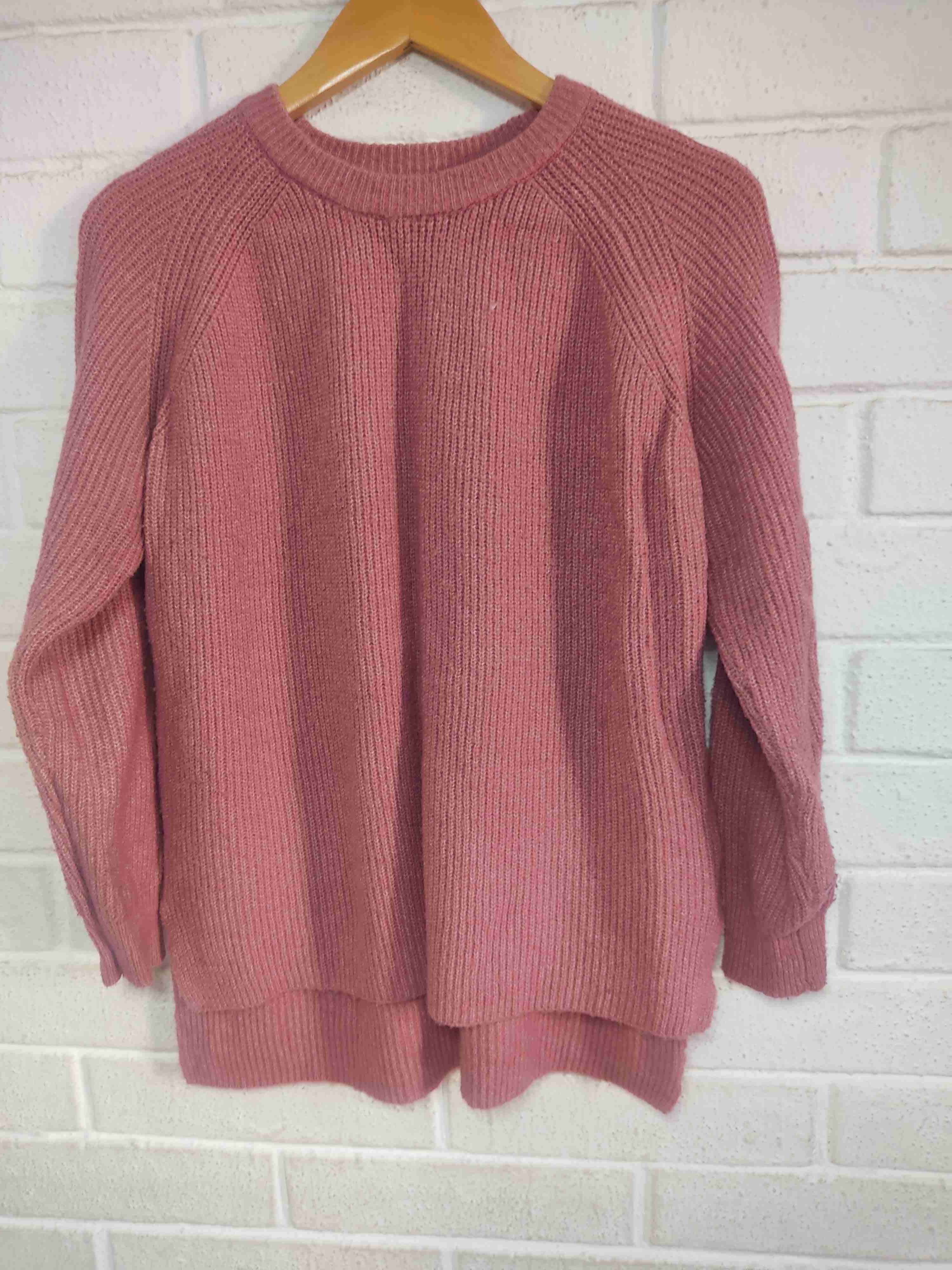 Sweater rosa tejido - miniatura 1