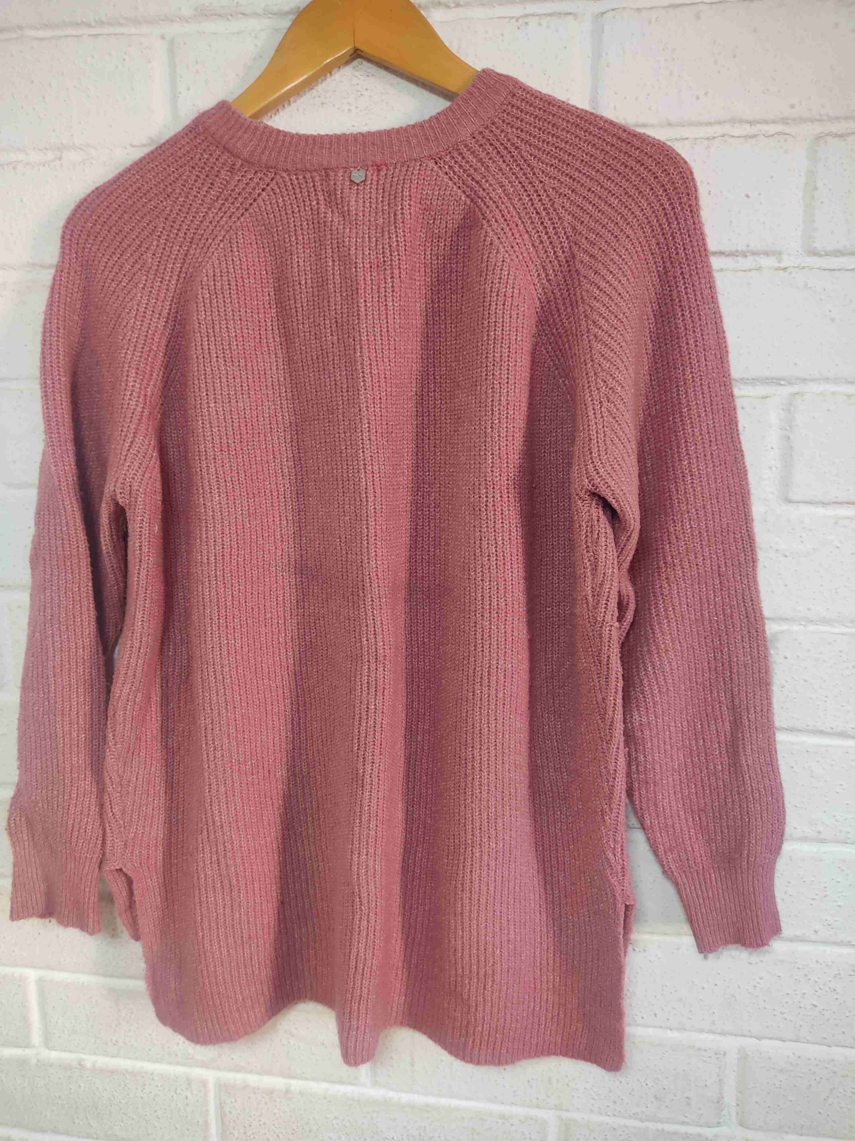 Sweater rosa tejido - miniatura 2