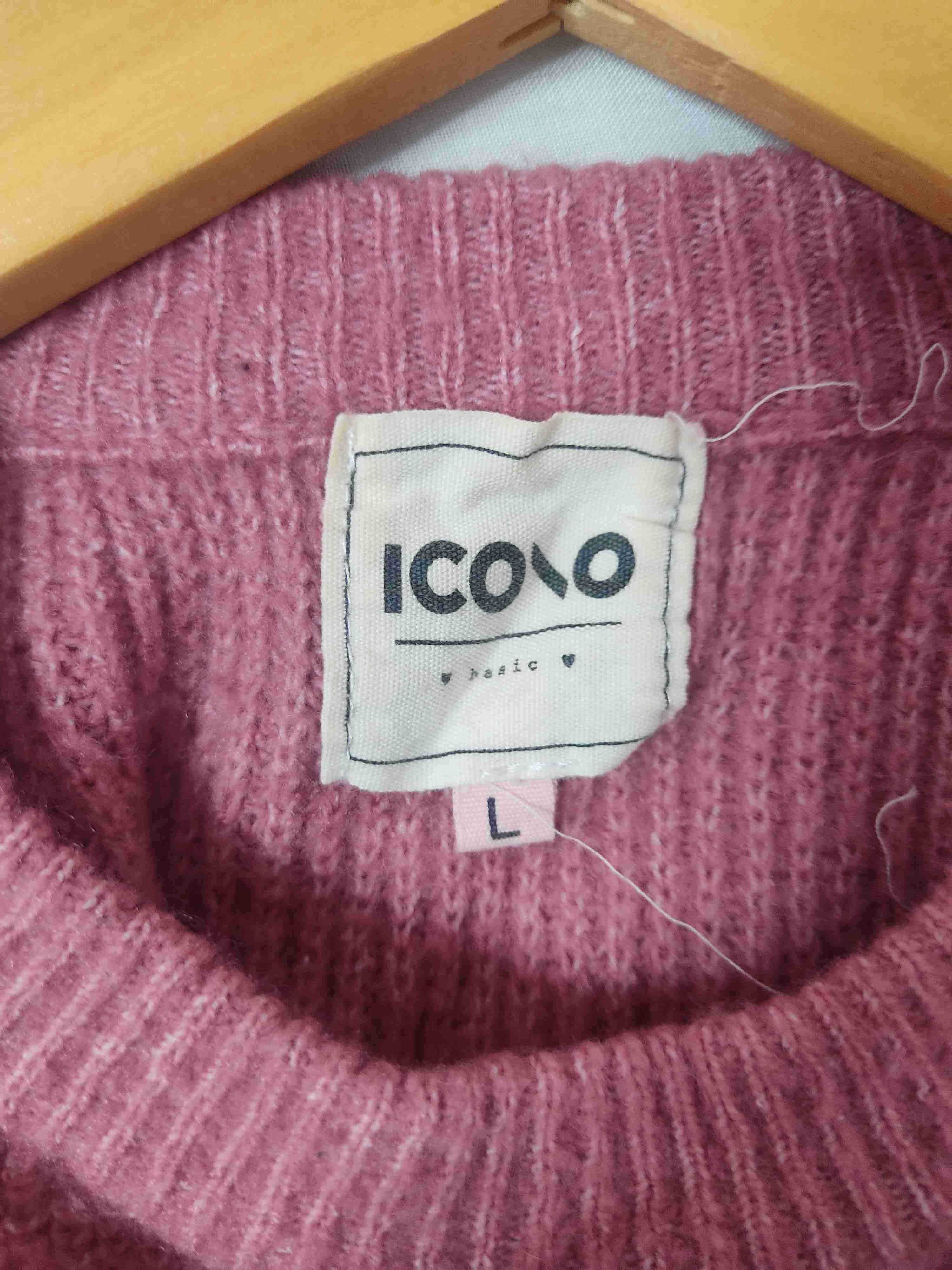 Sweater rosa tejido - miniatura 3