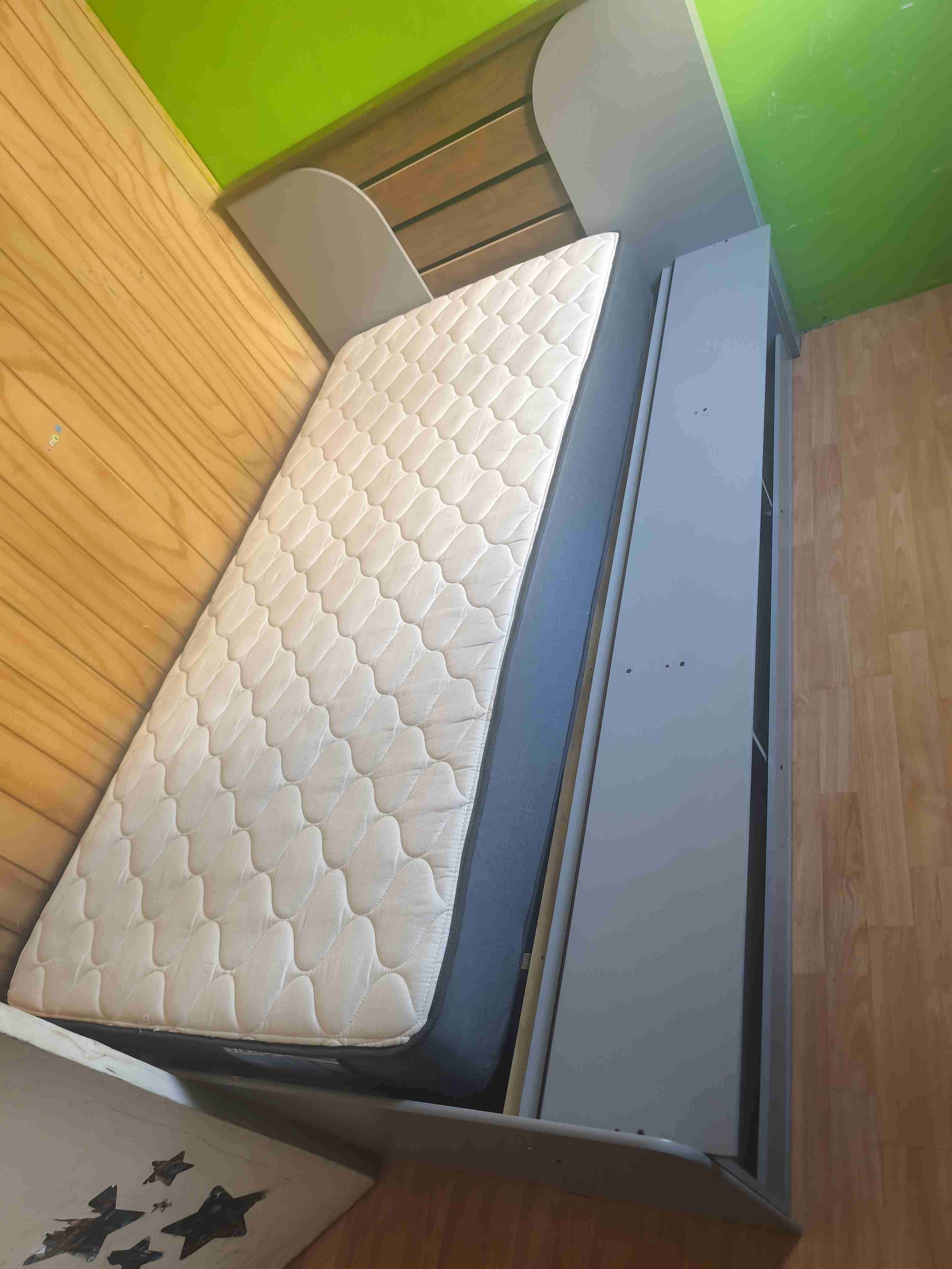 Cama individual con colchón - miniatura 2