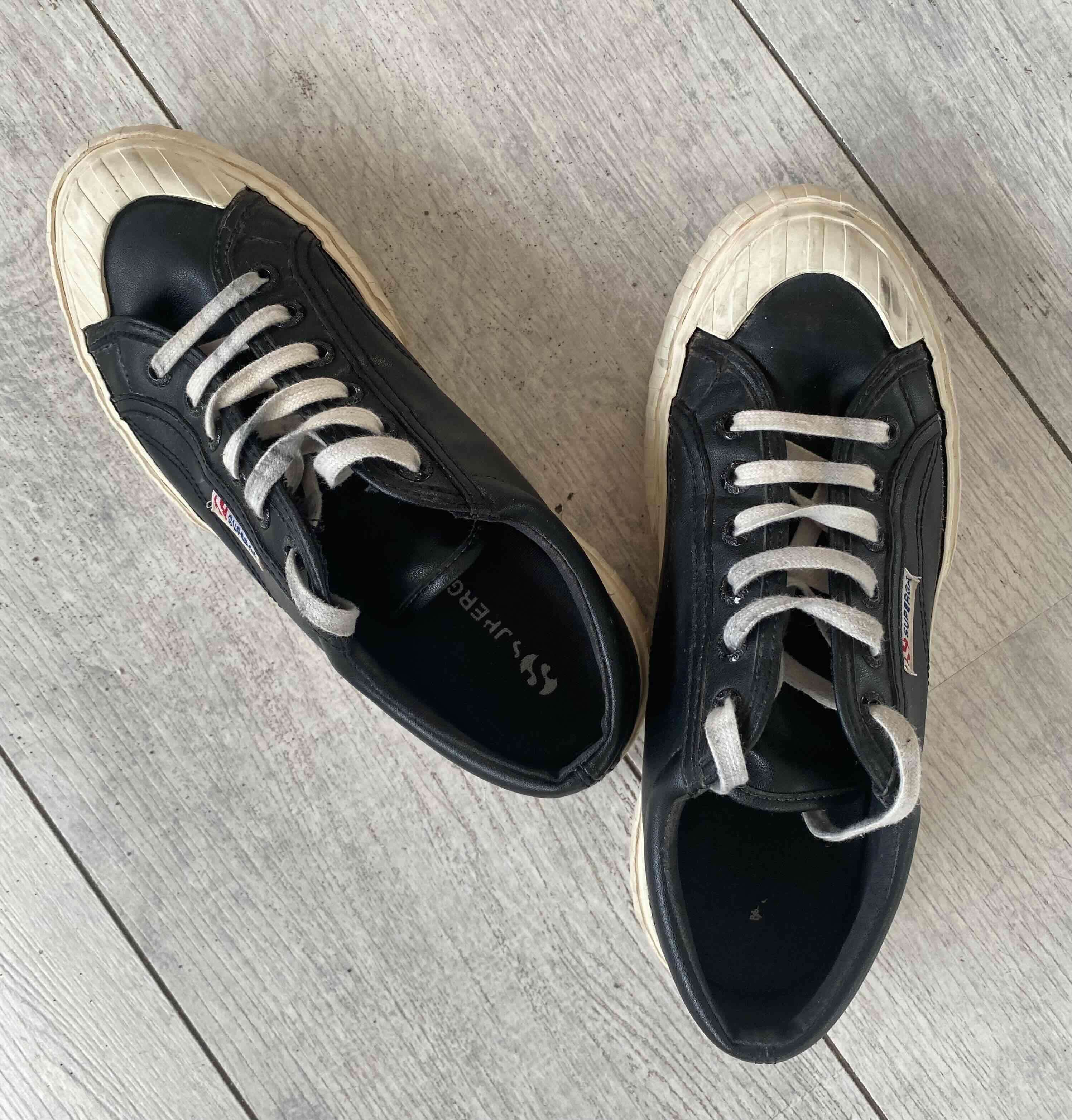 Zapatillas negras Superga talla 39 - miniatura 2