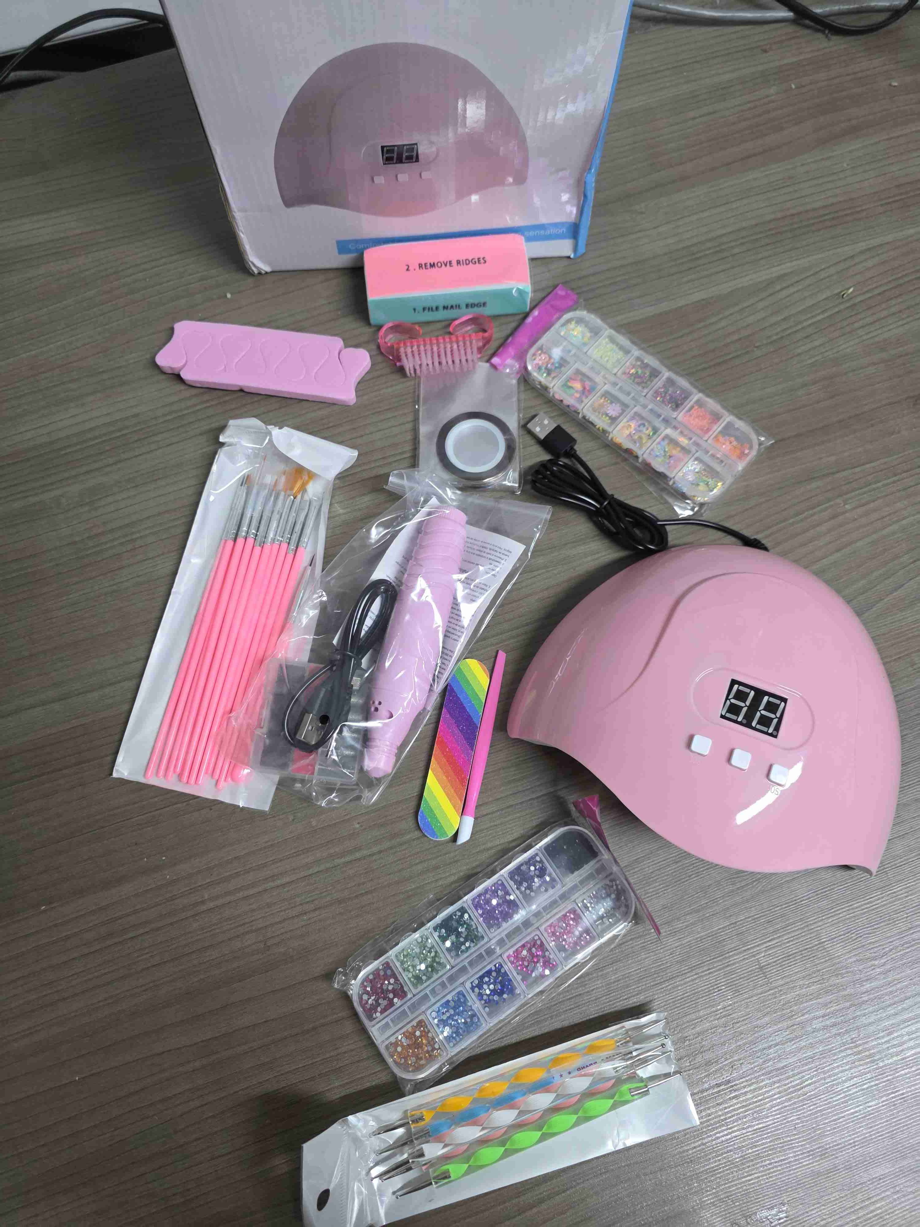 Kit Profesional Completo de Uñas - Lámpara UV/LED - miniatura 2