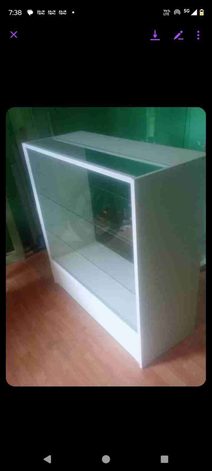 Vitrina exhibidora blanca - miniatura 3