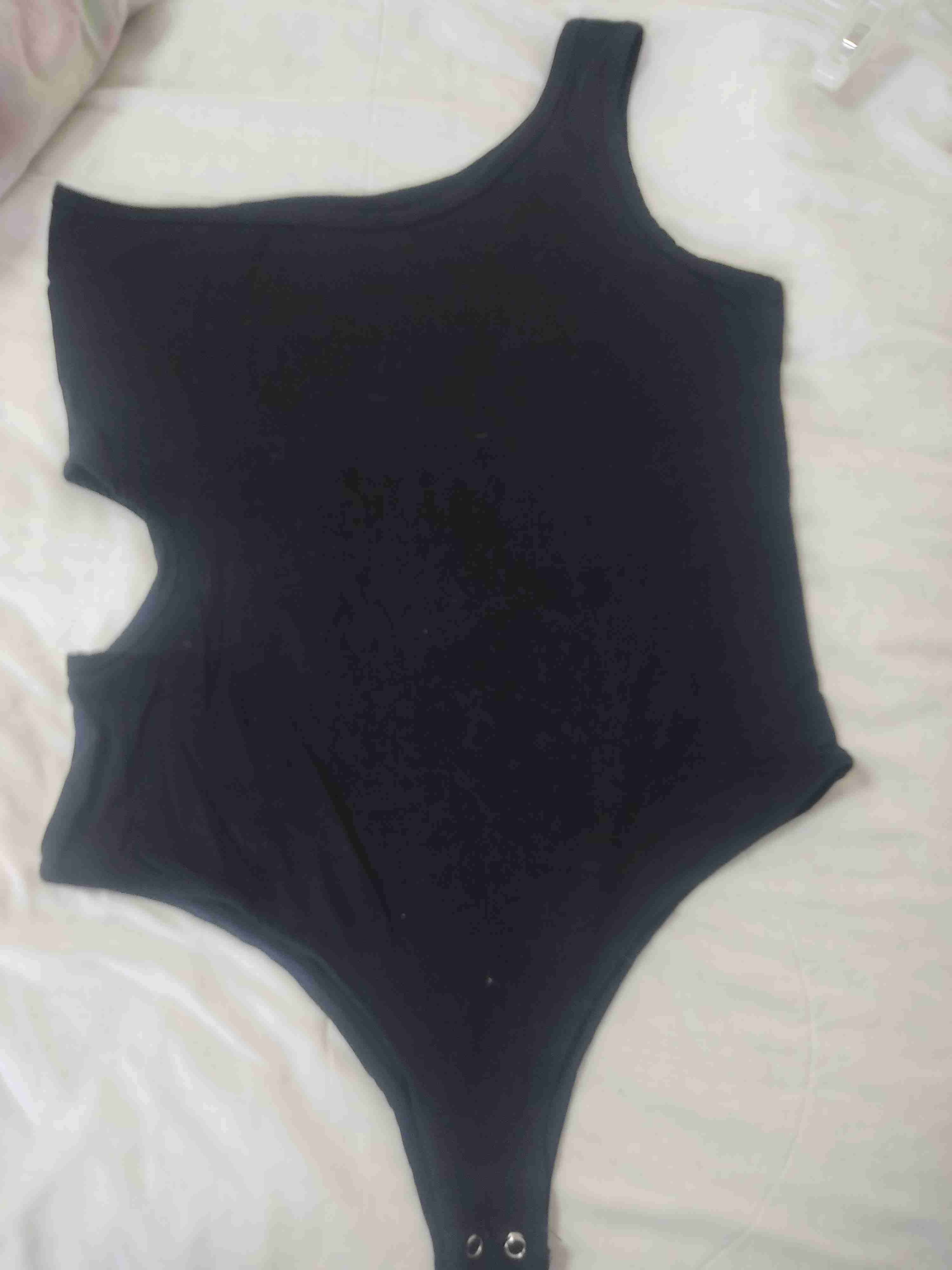 Body negro de un solo hombro - miniatura 1