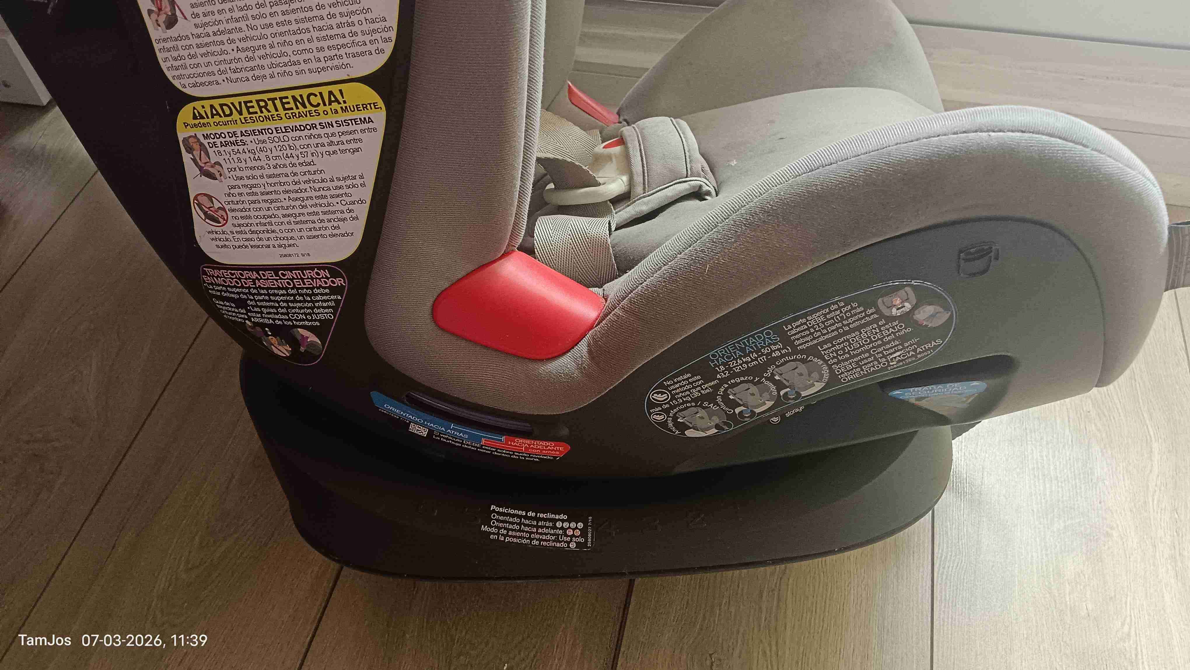 Silla de auto Cybex gris - miniatura 4