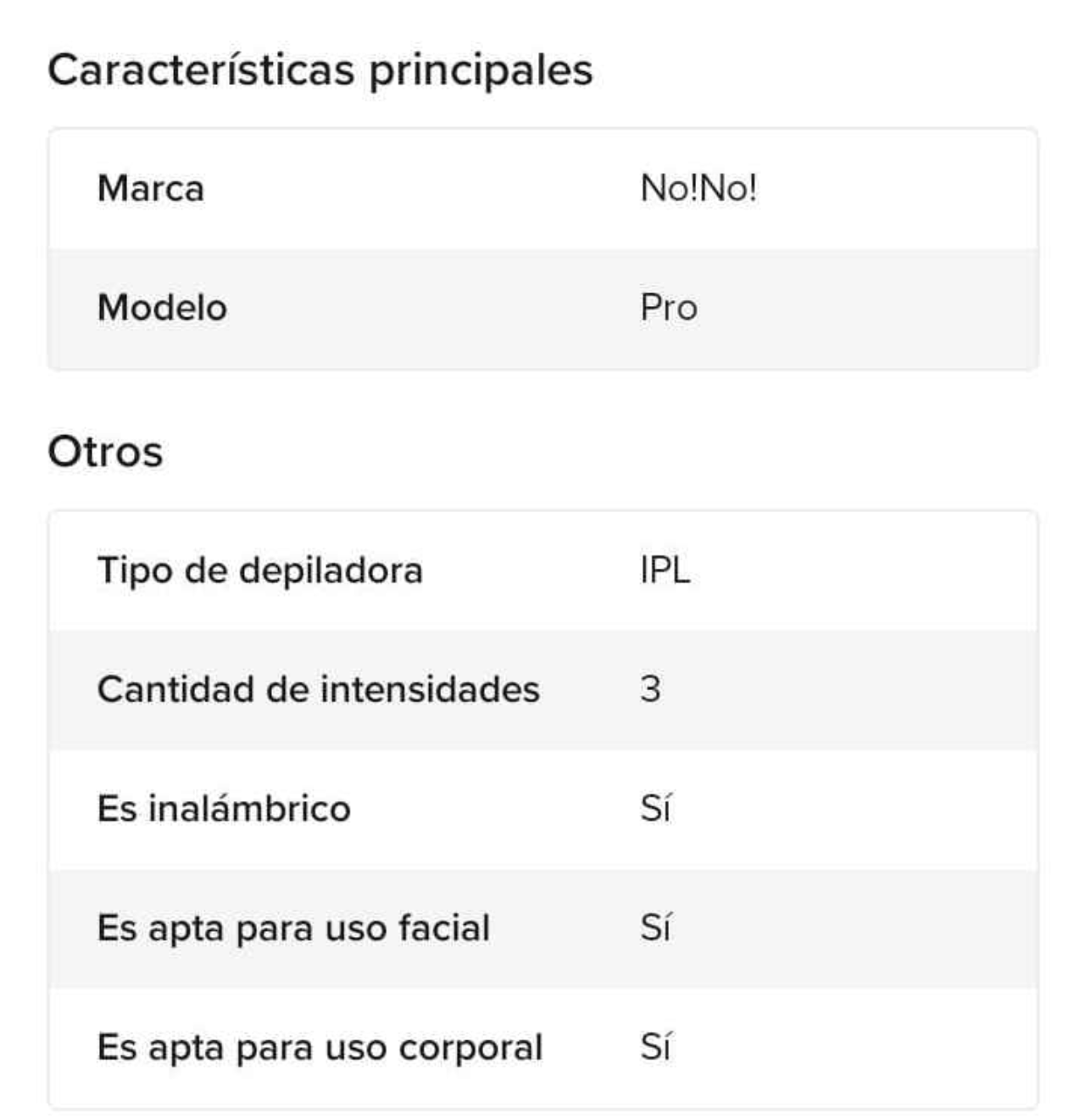 Depiladora No No Pro rosa - miniatura 4