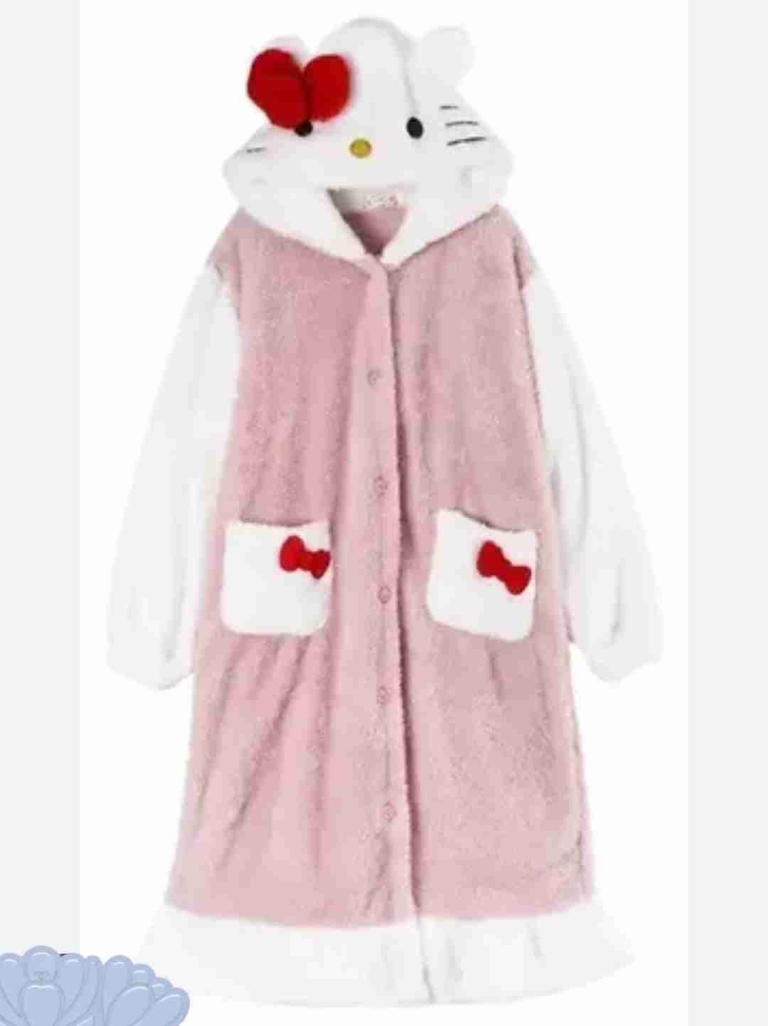 Bata polar con capucha hello Kitty - miniatura 2