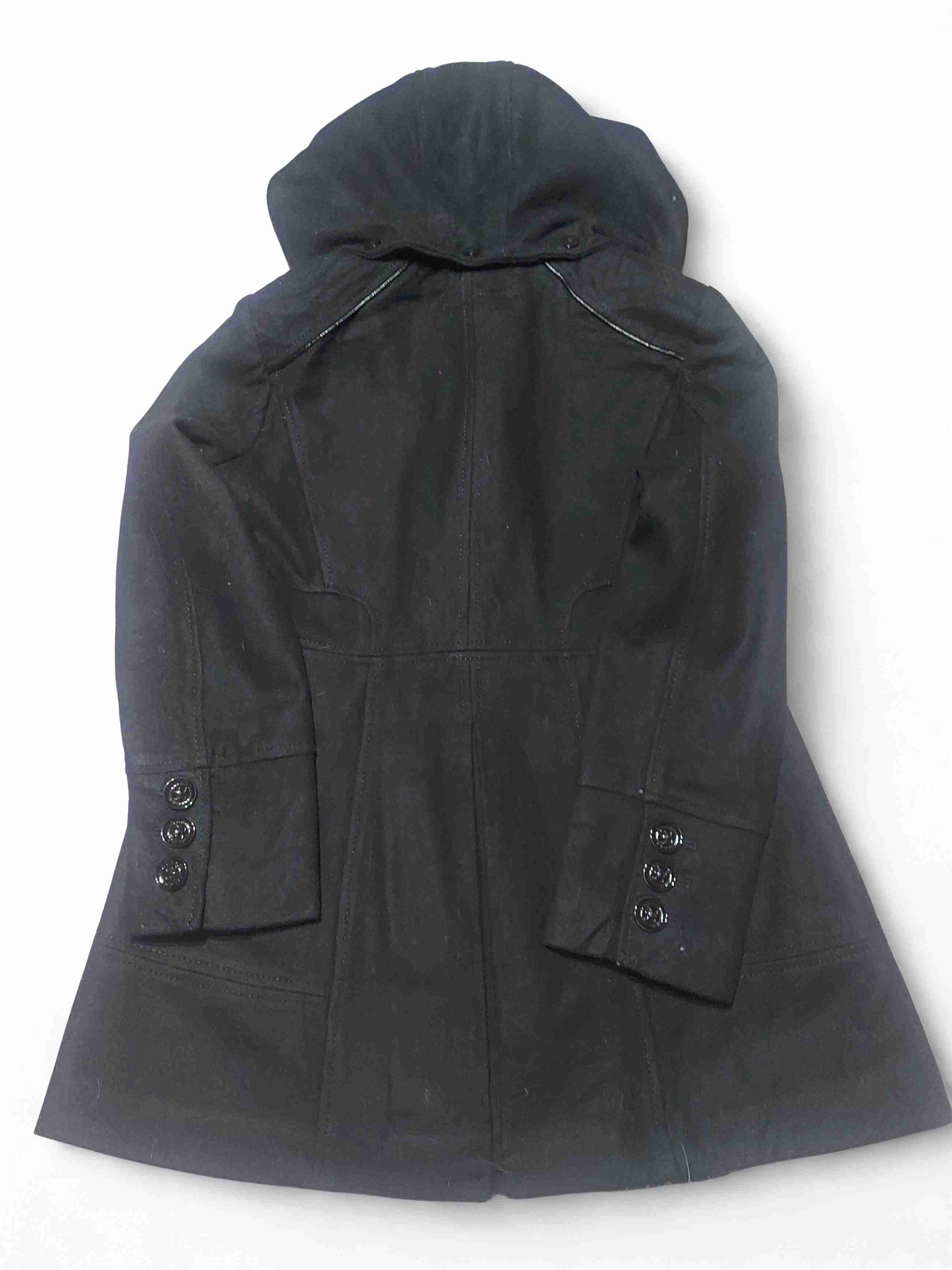 Abrigo negro con capucha Guess, Talla S - miniatura 3