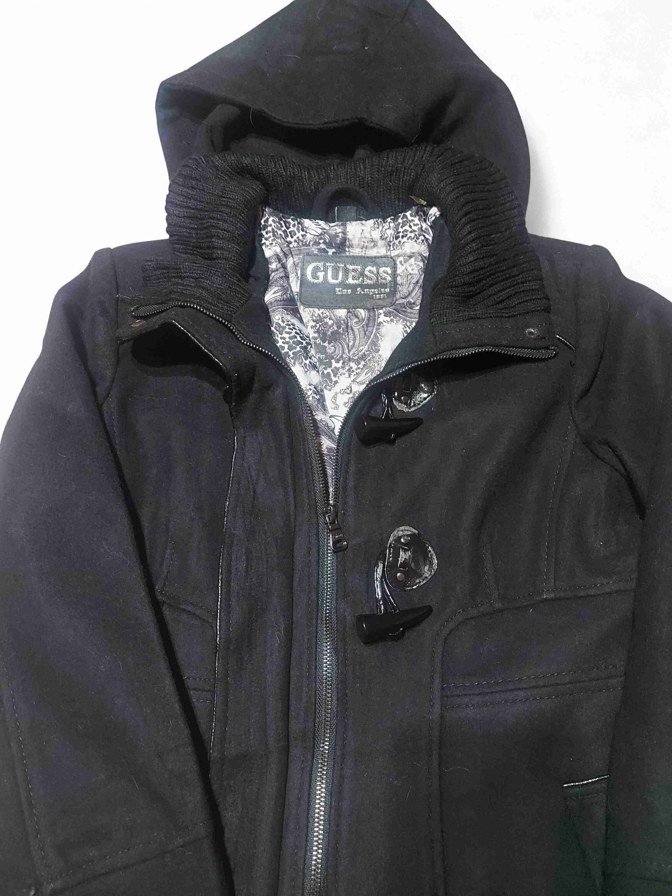 Abrigo negro con capucha Guess, Talla S - miniatura 4