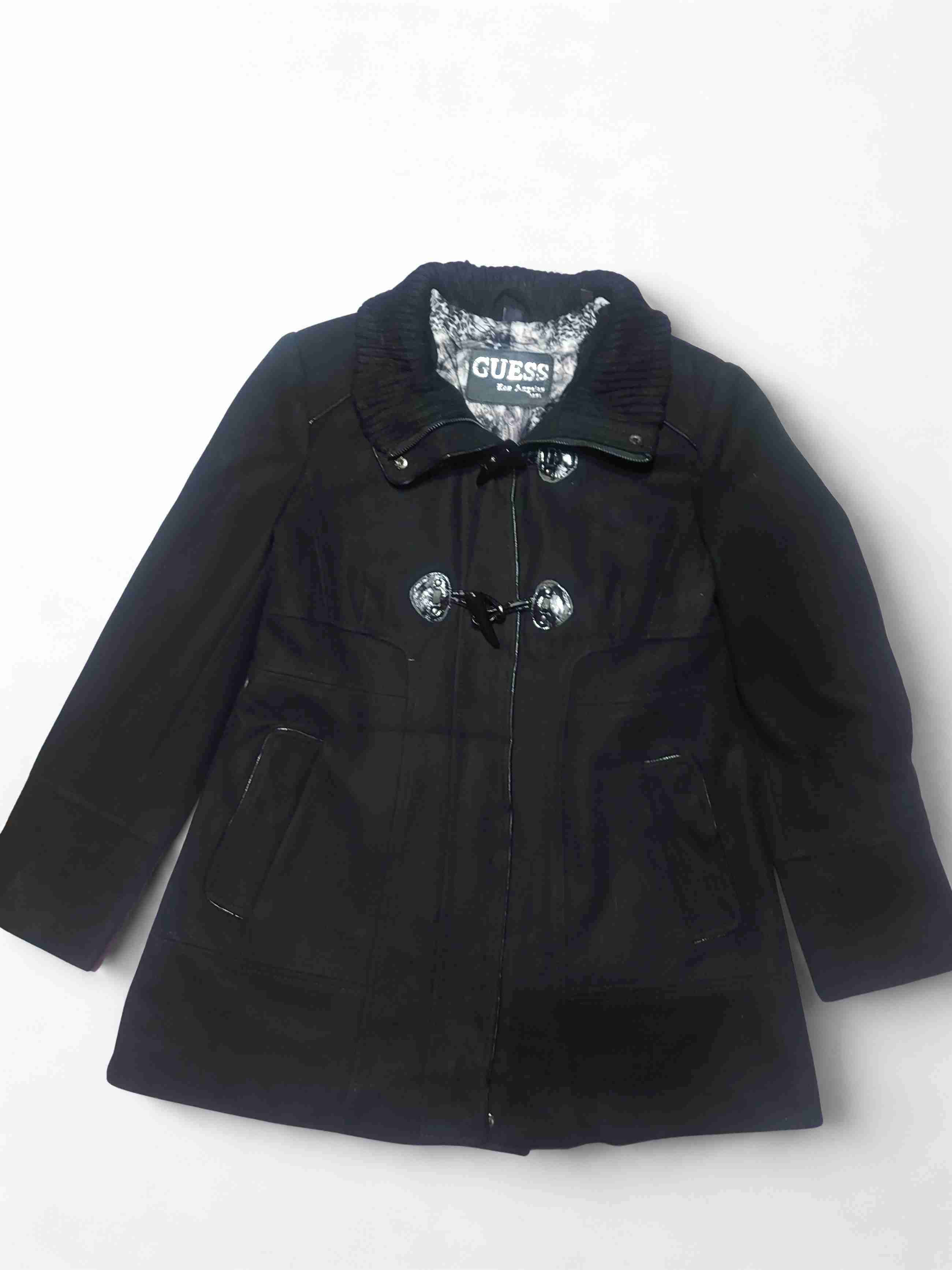 Abrigo negro con capucha Guess, Talla S - miniatura 5