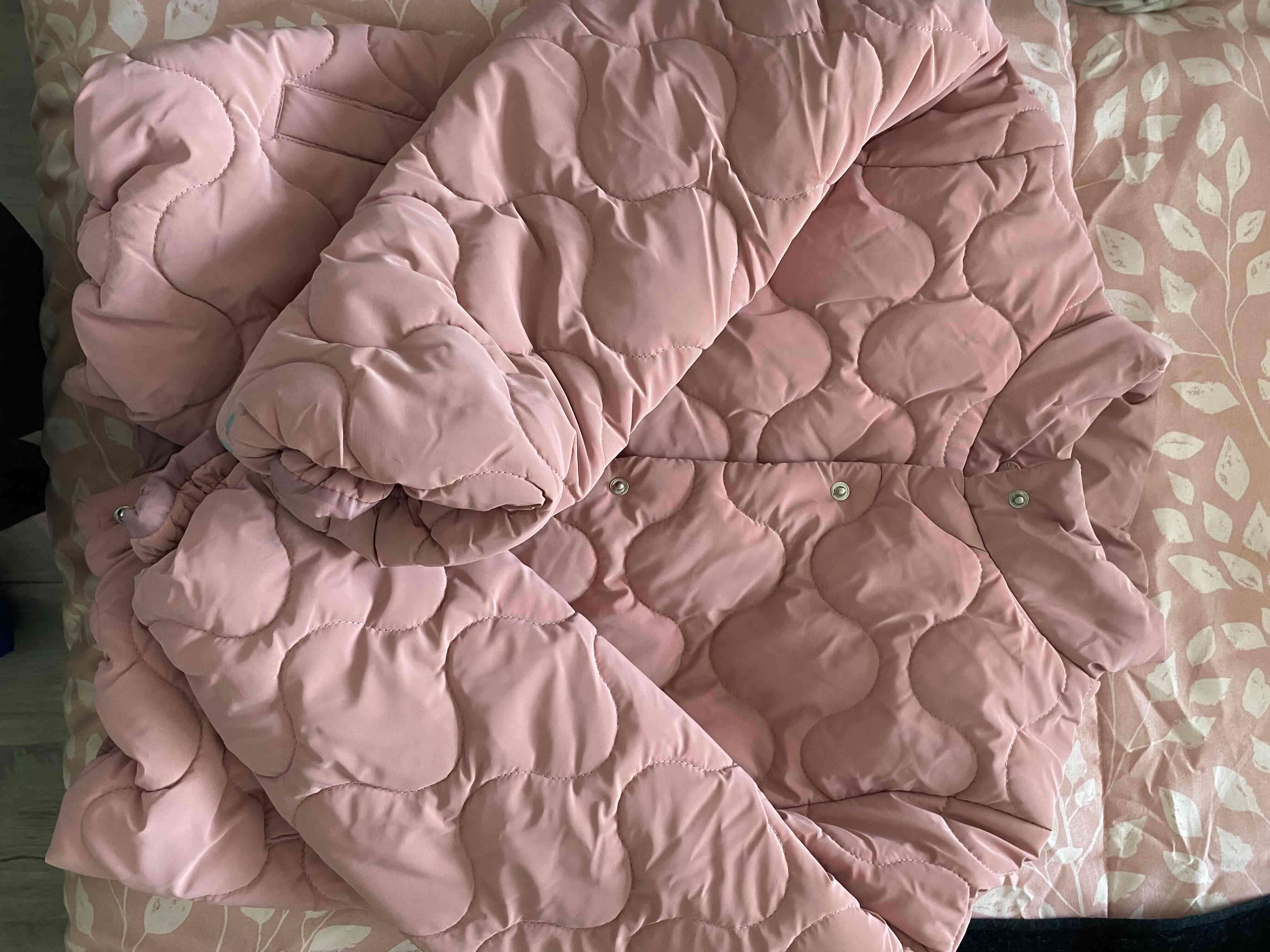 Chaqueta rosa acolchada